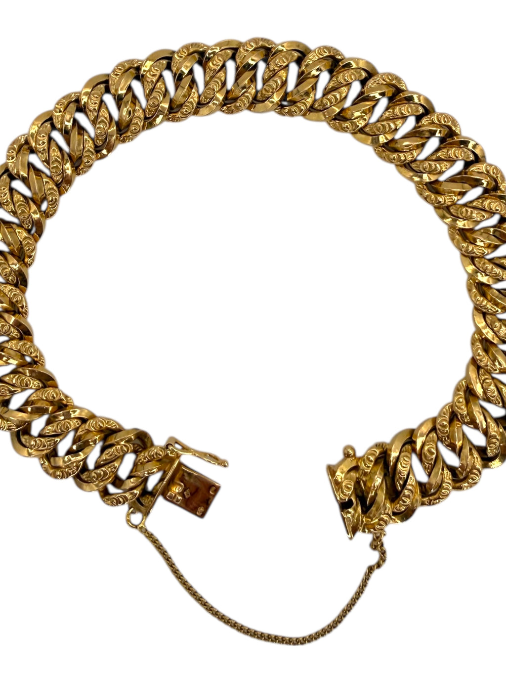 18k Twisted Curb Bracelet