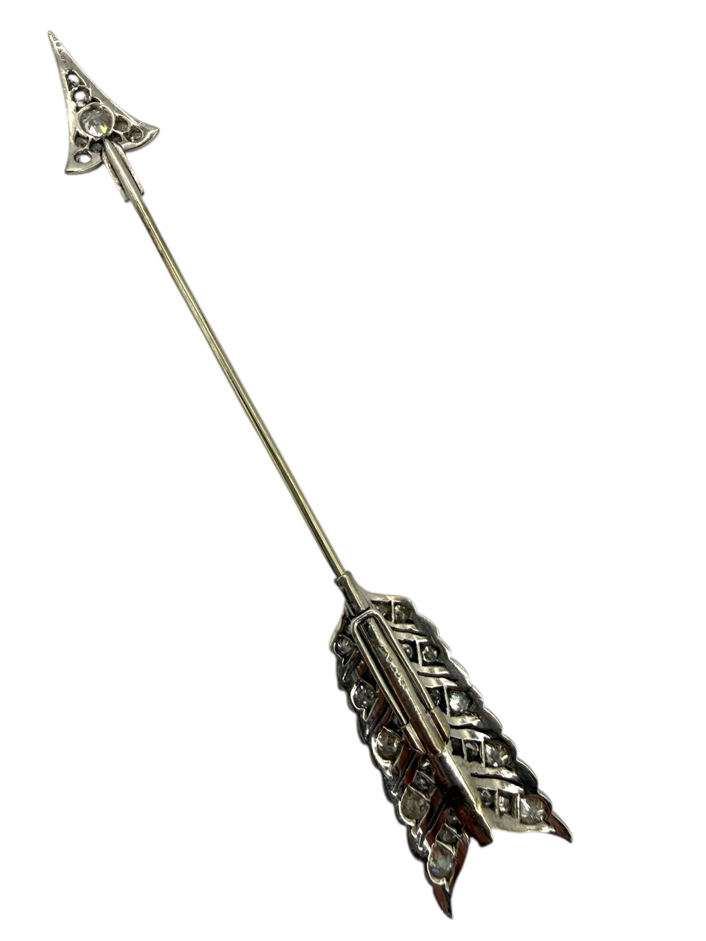 Platinum/18k Art Deco Arrow Brooch