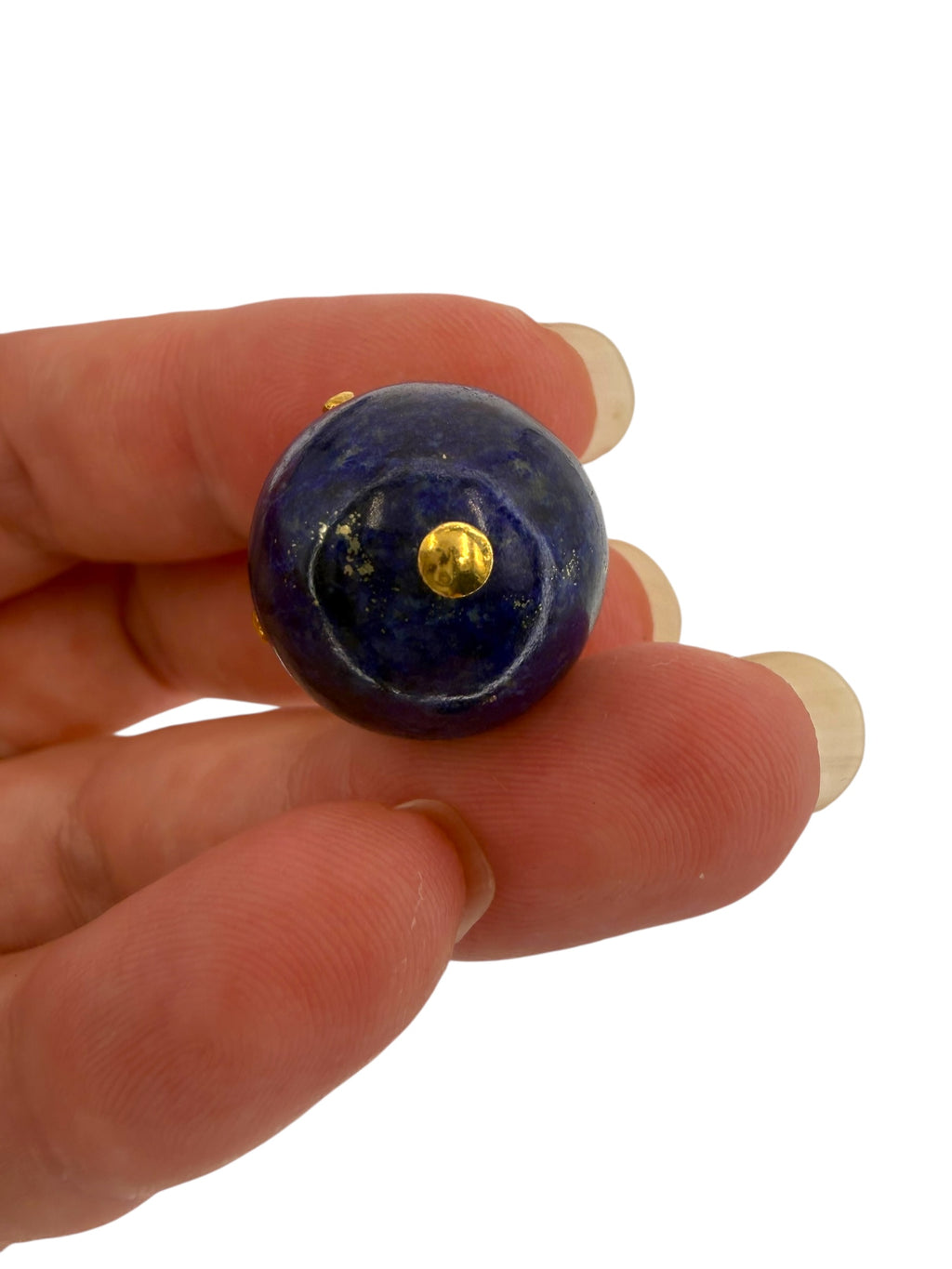 18k Lapis Ball Pendant
