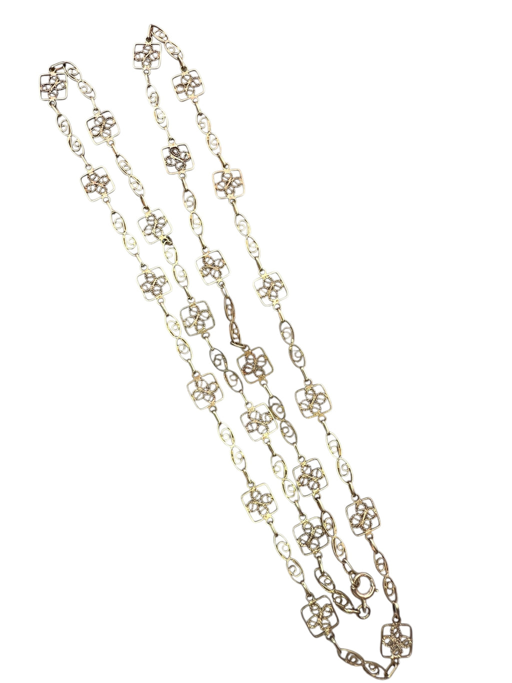 14k Filigree Delicate Necklace