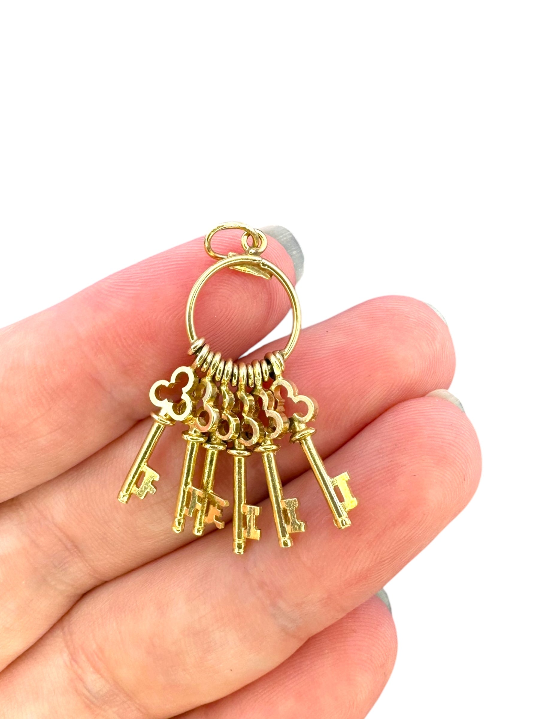 14k Keys Pendant