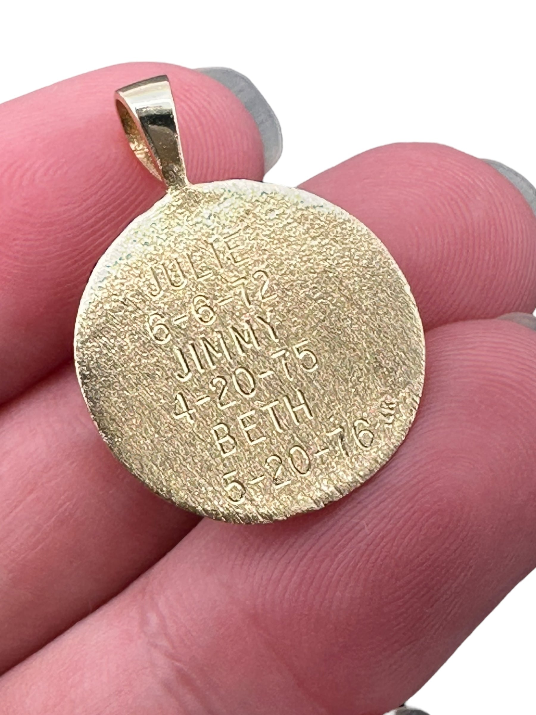 14k I Love You Pendant