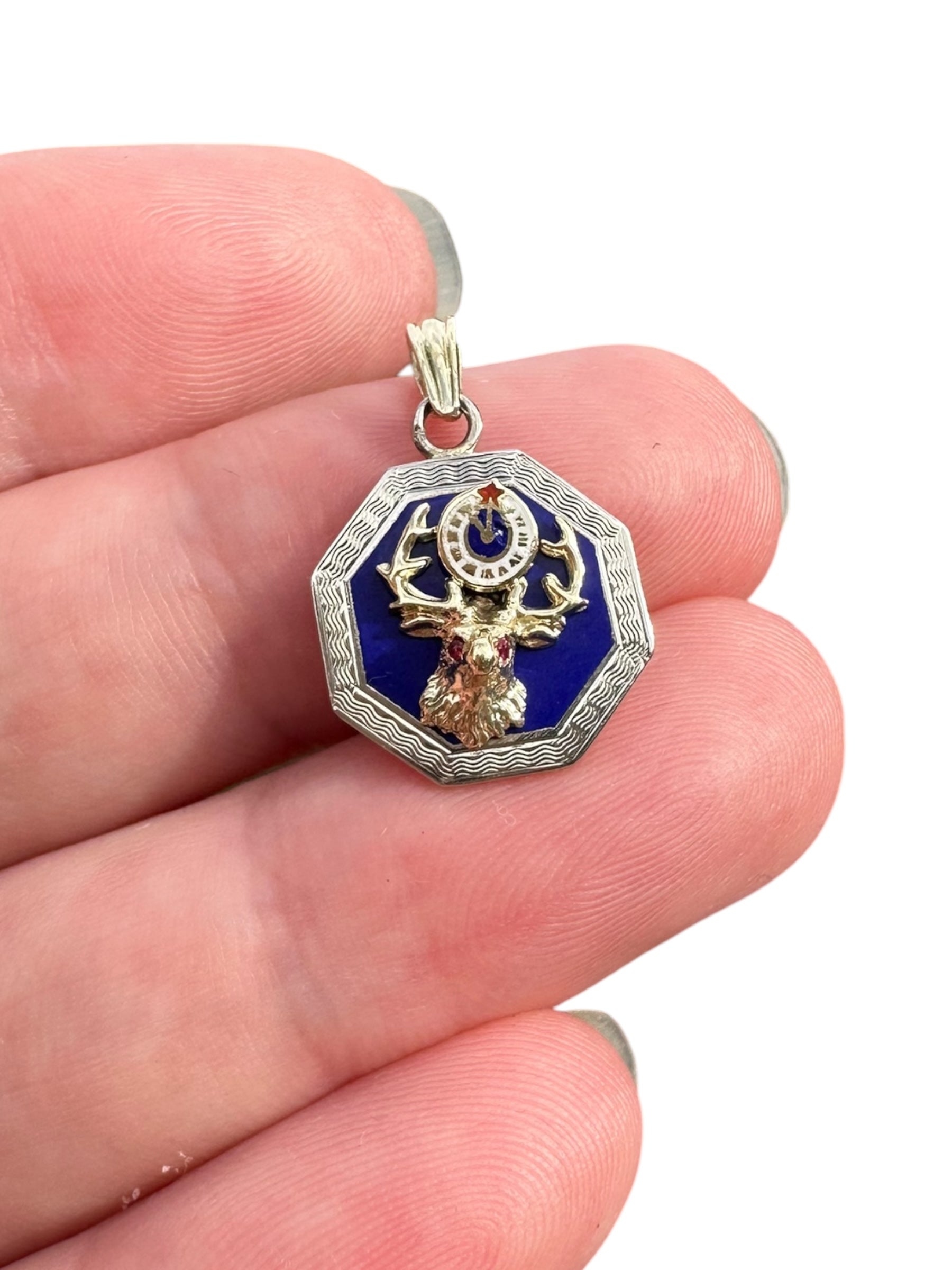 14k BPOE Elk Pendant