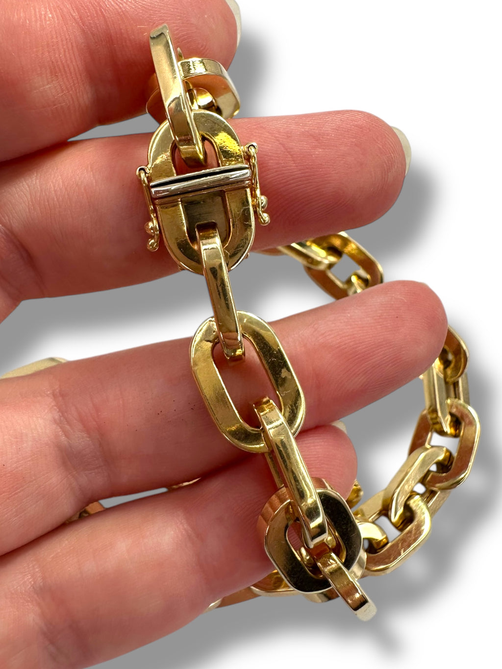 14k Chunky Chain Collar Necklace