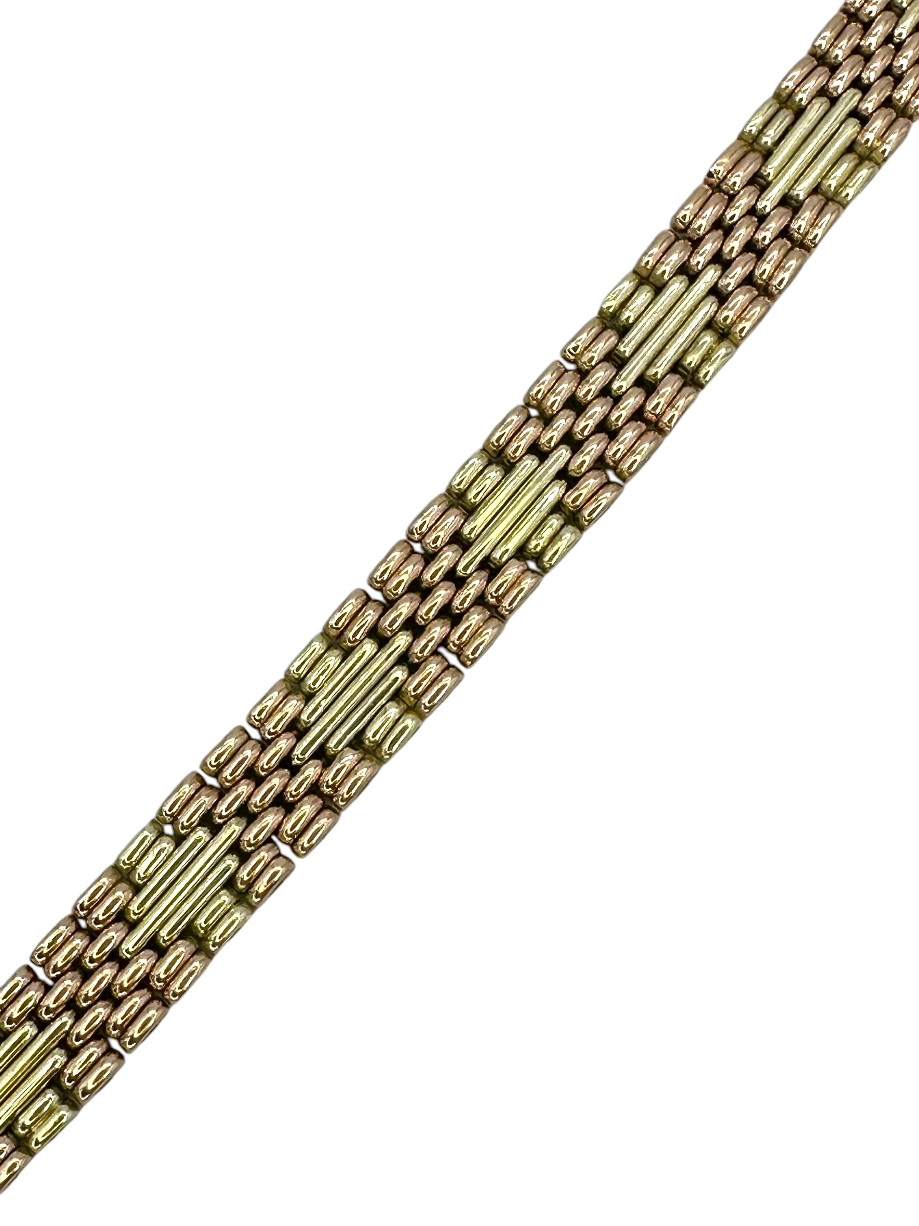 14k Imperial Russian Gate Link Bracelet