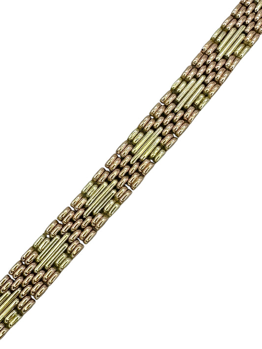 14k Imperial Russian Gate Link Bracelet