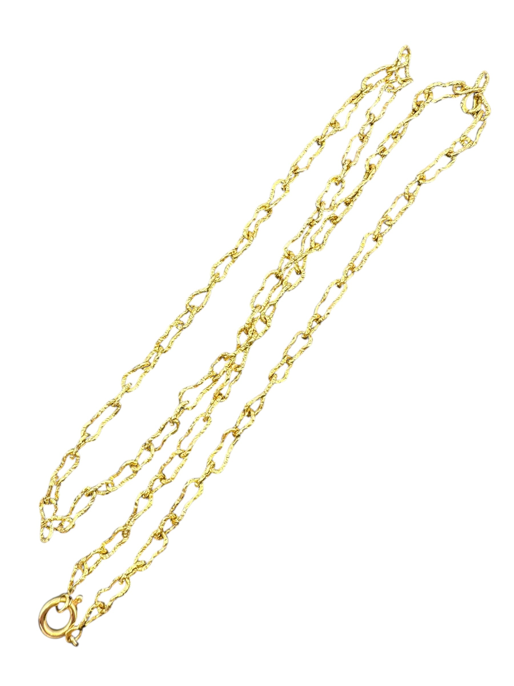 18k Organic Link Necklace