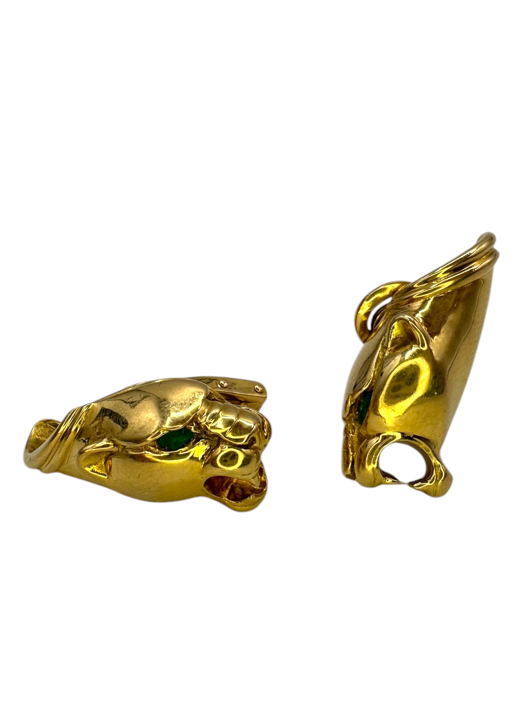 18k Panther Clip Earrings