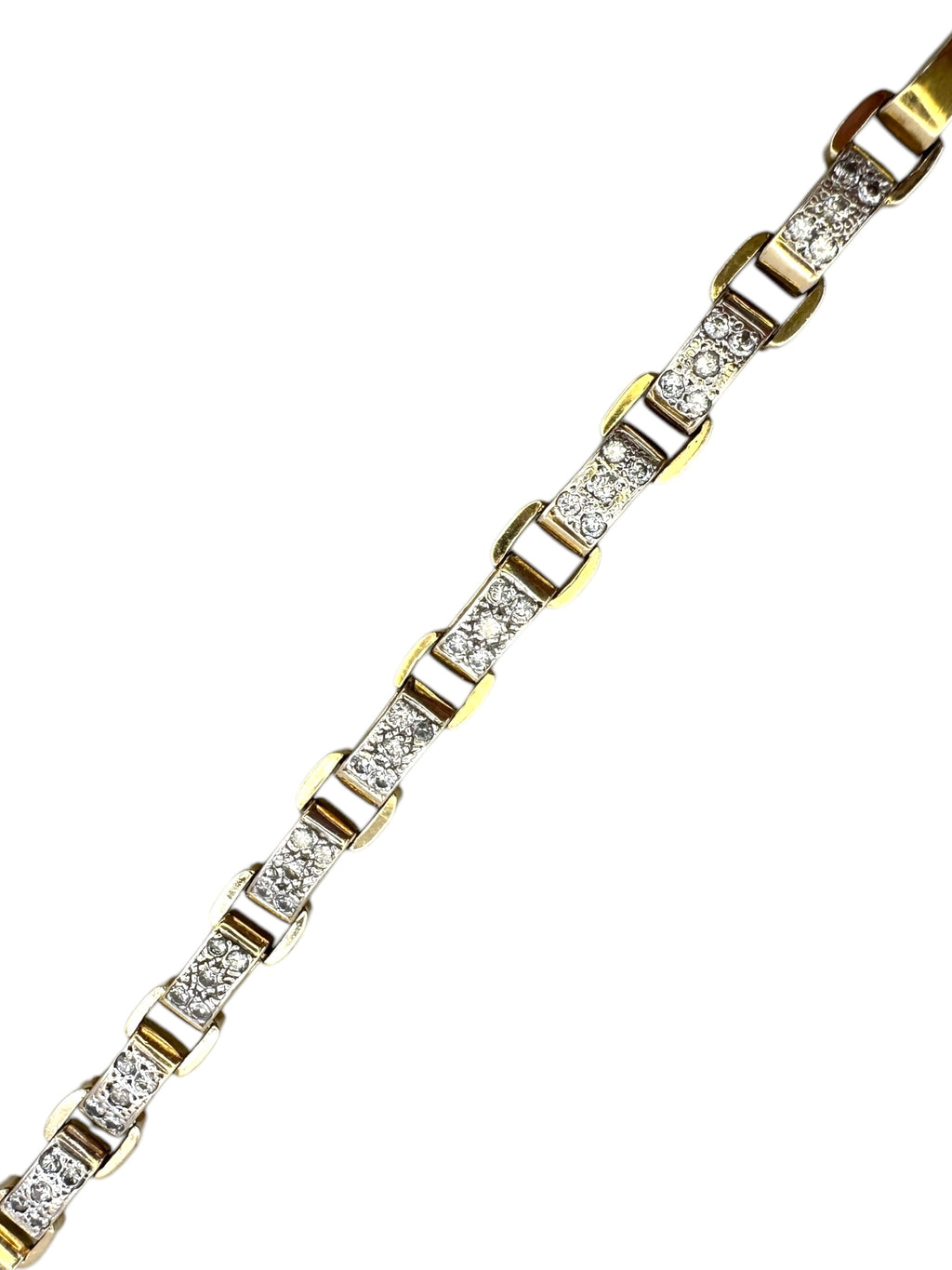 14k Diamond Chunky Chain Bracelet