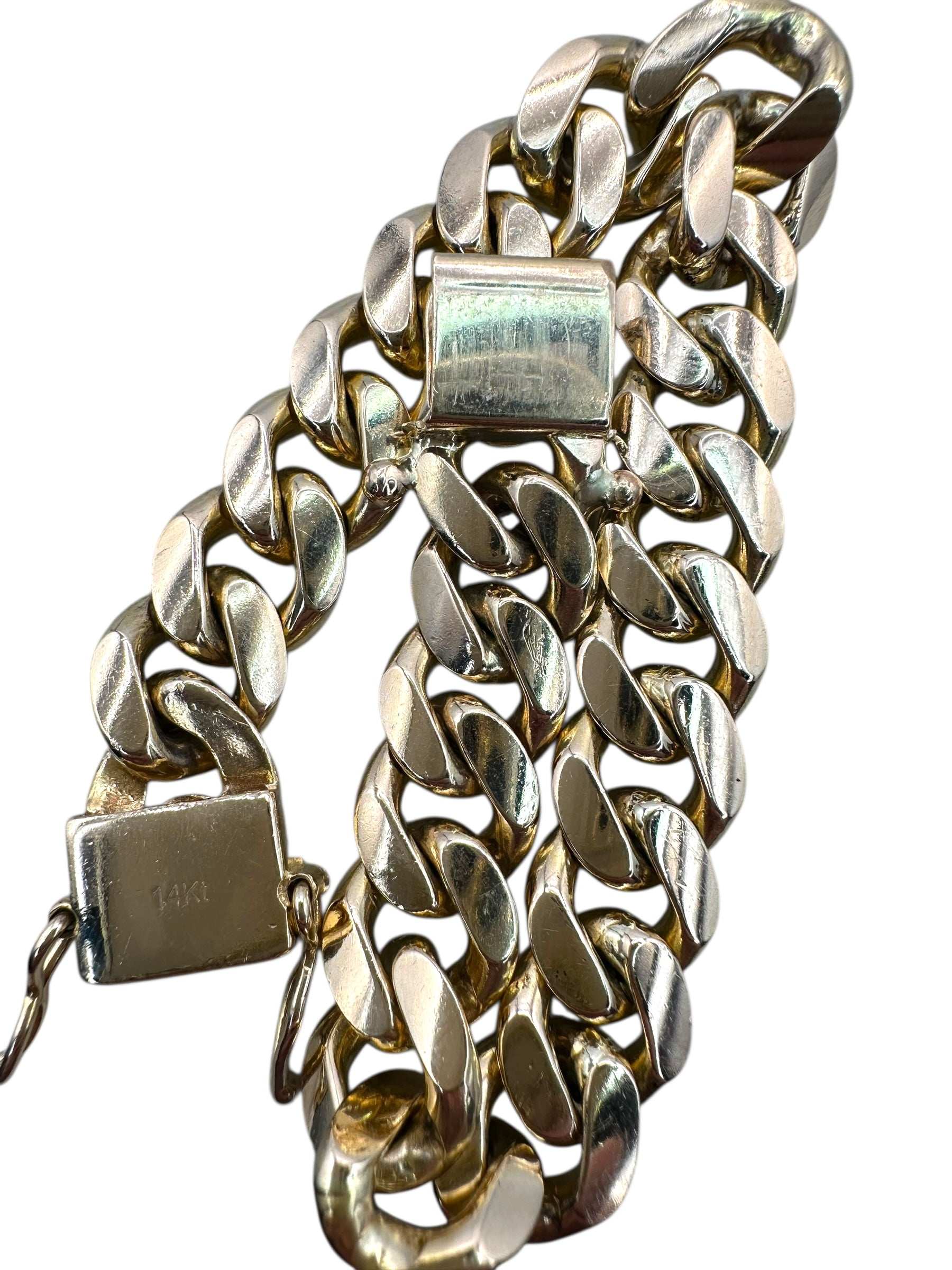 14k Heavy Cuban Link Bracelet