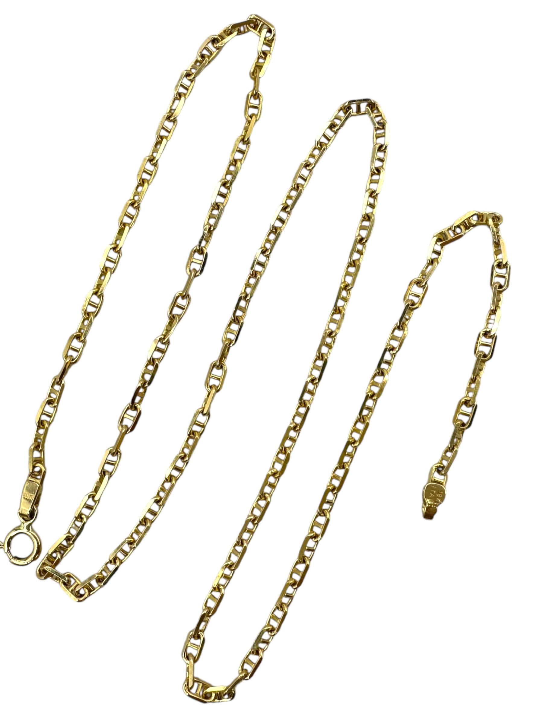 18k Anchor Link Necklace
