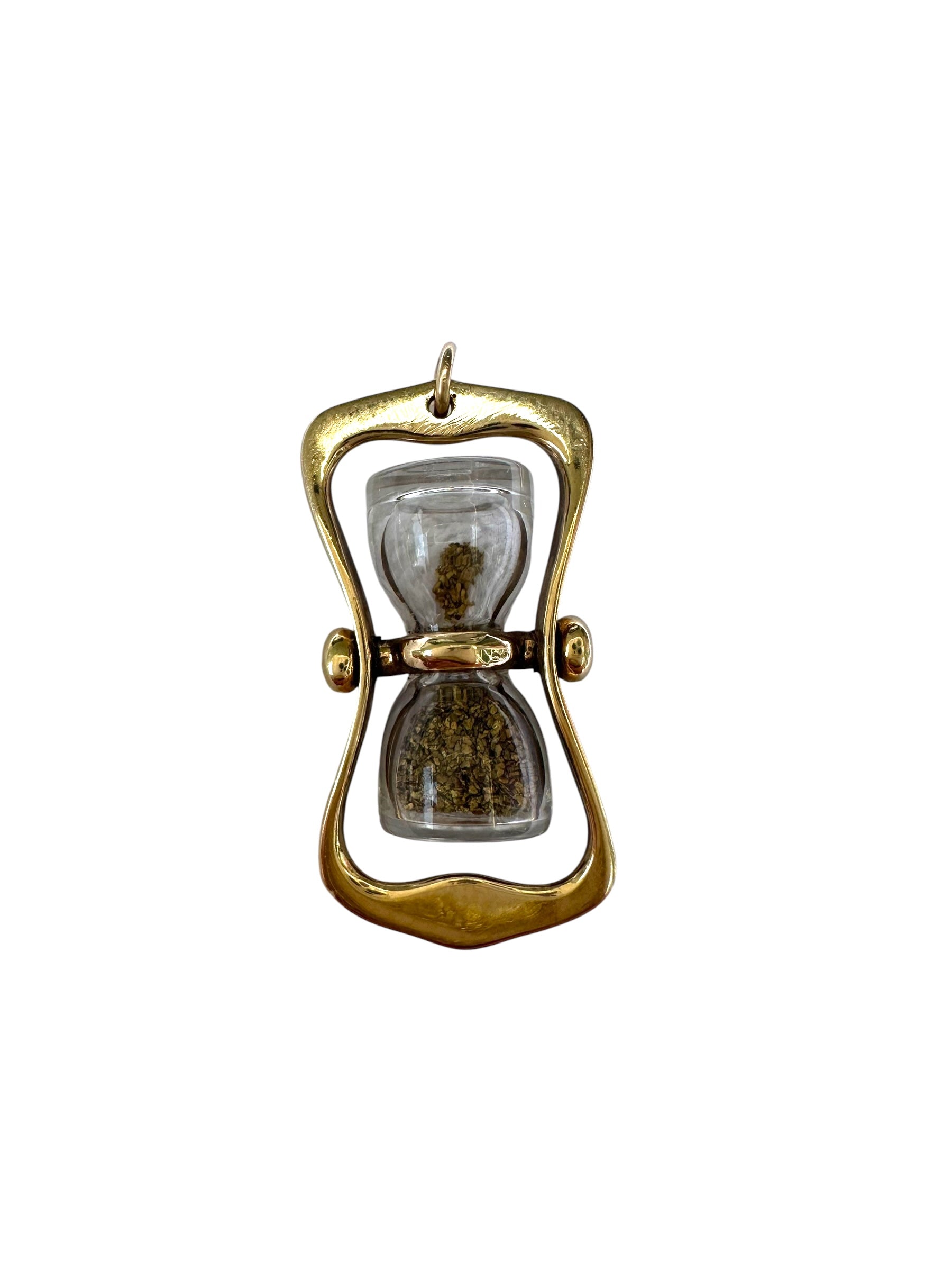 14k Hourglass Pendant