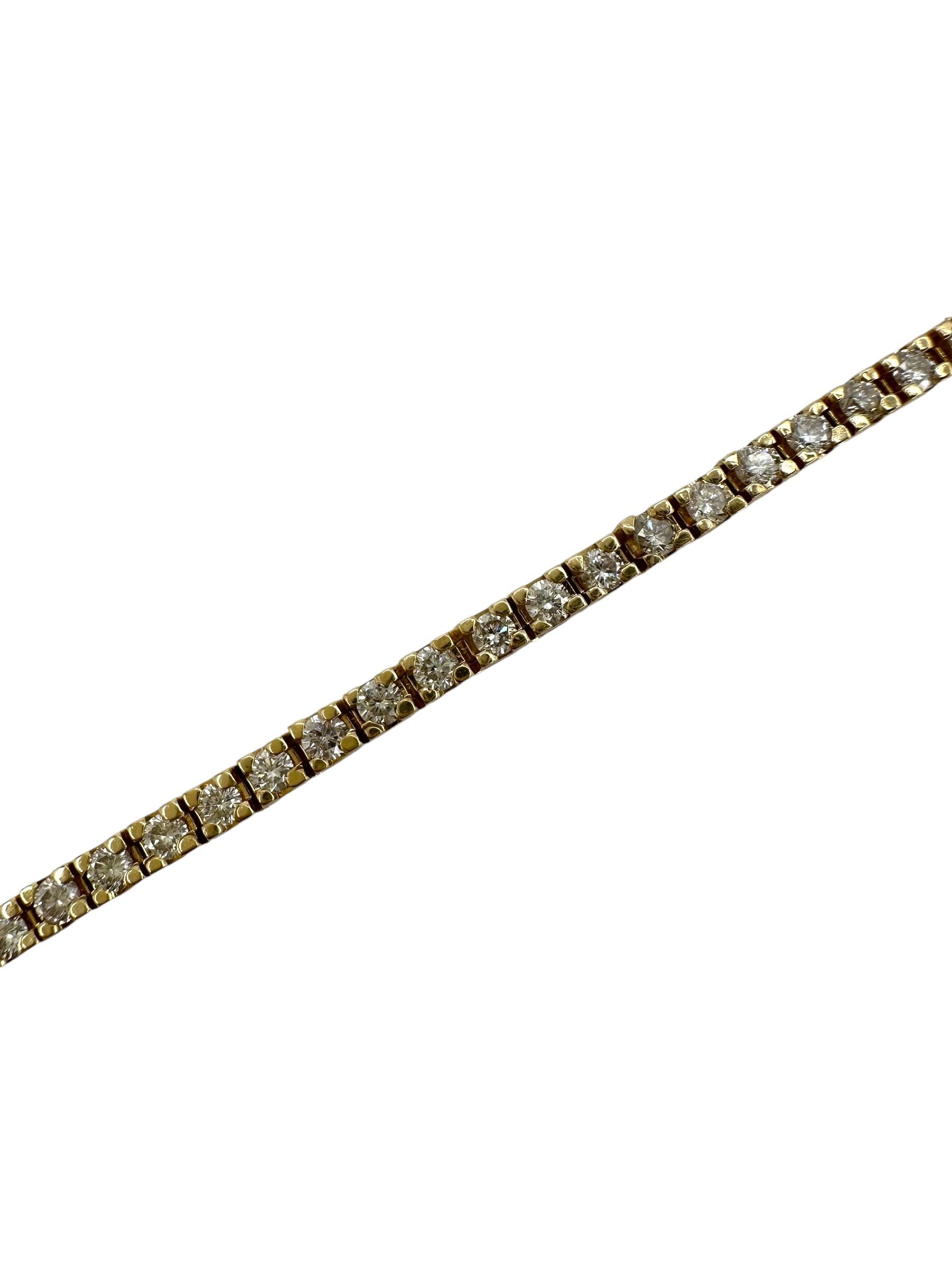 14k Diamond Tennis Bracelet