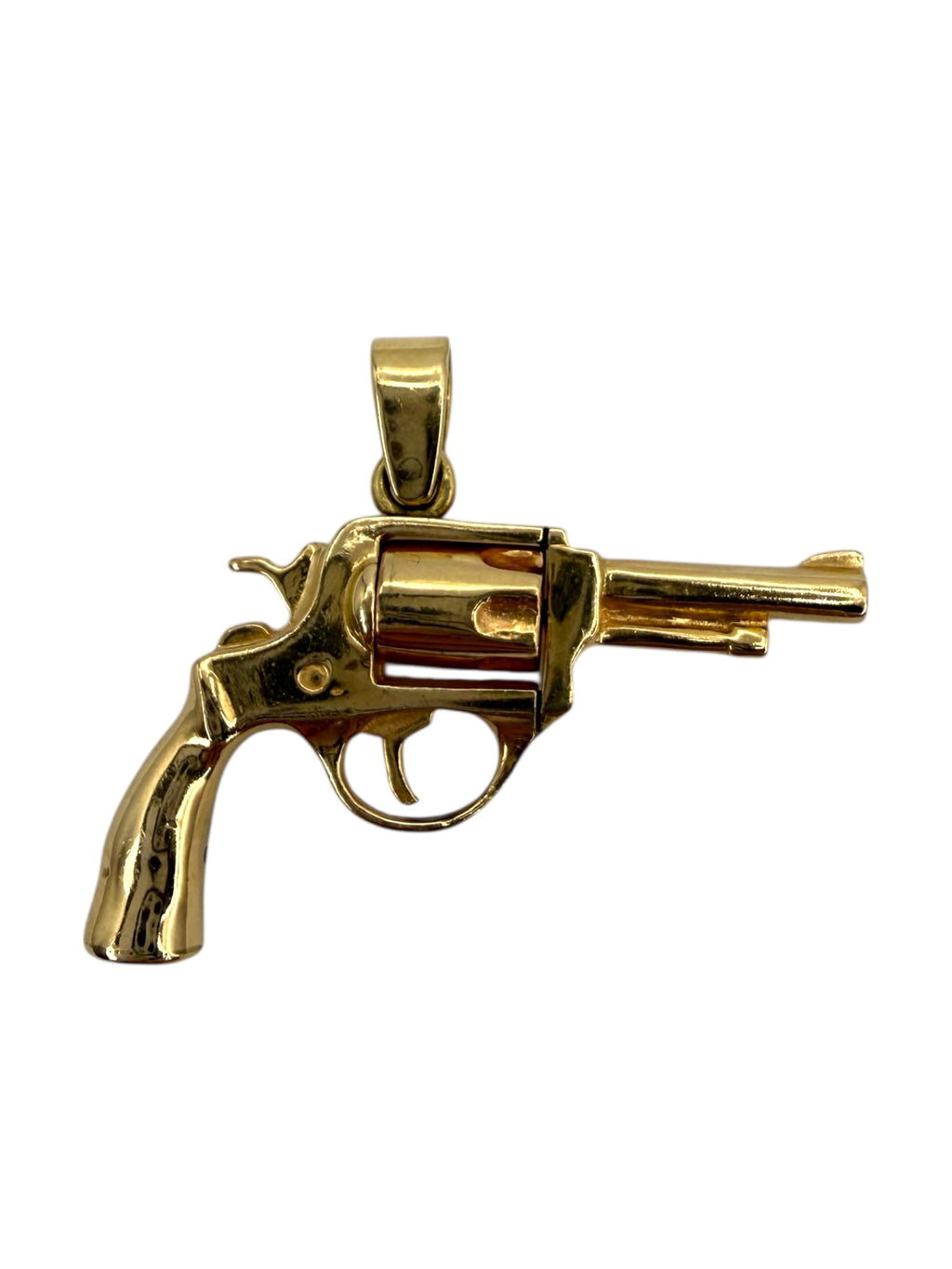 14k Diamond Revolver Pendant