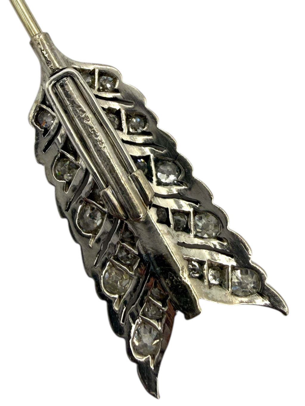 Platinum/18k Art Deco Arrow Brooch
