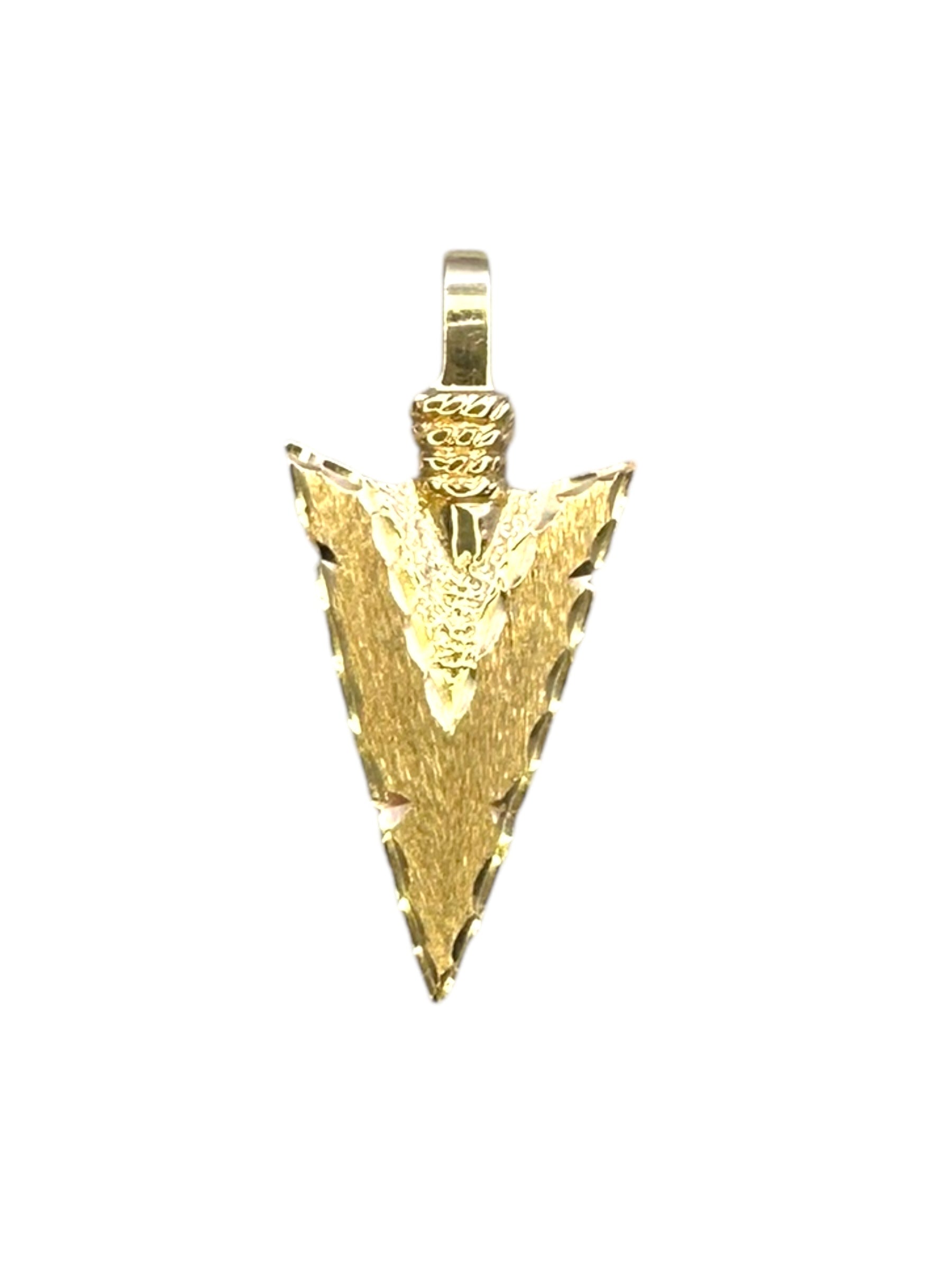 14k Arrowhead Pendant