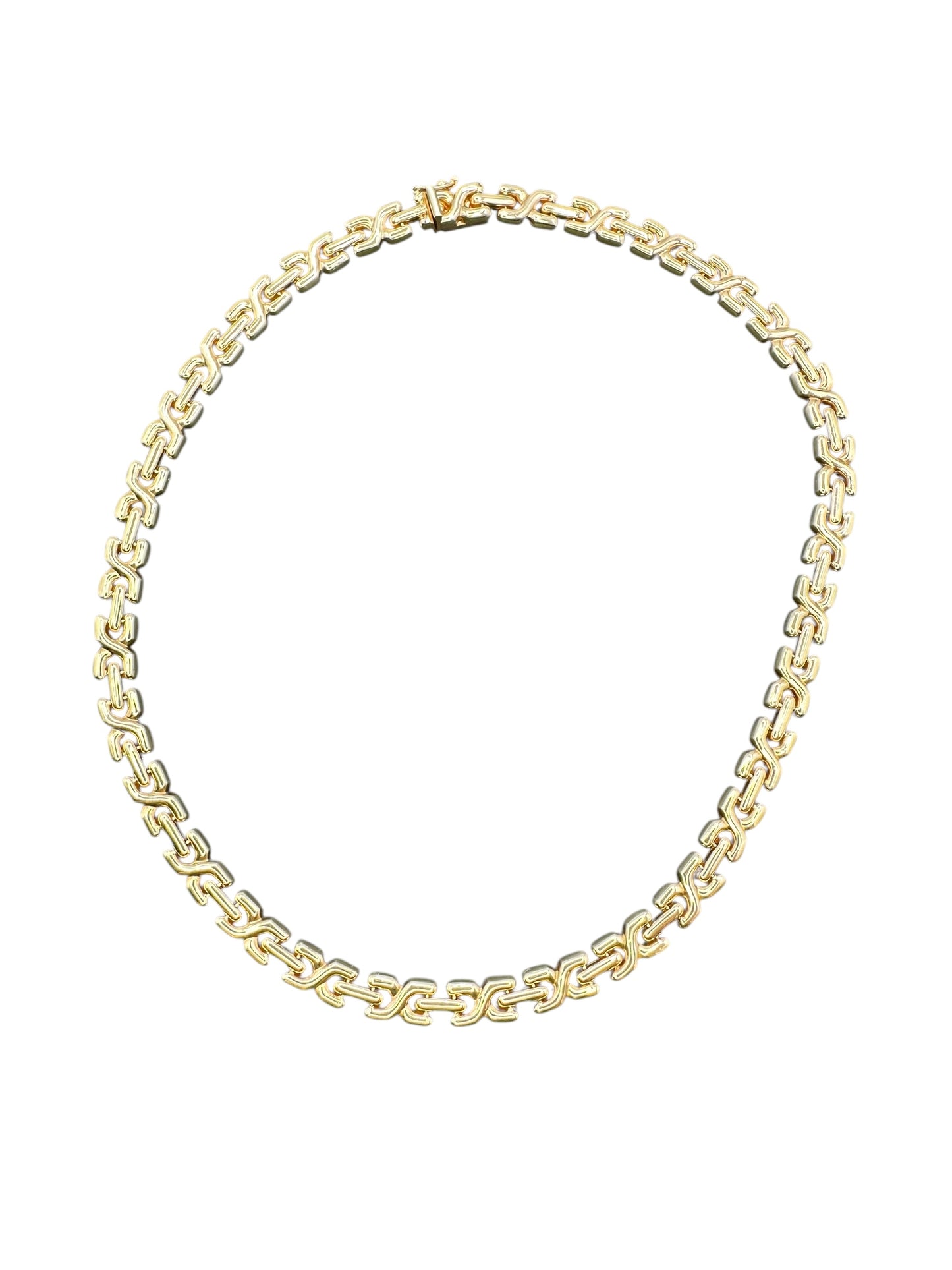 14k X Link Collar Necklace