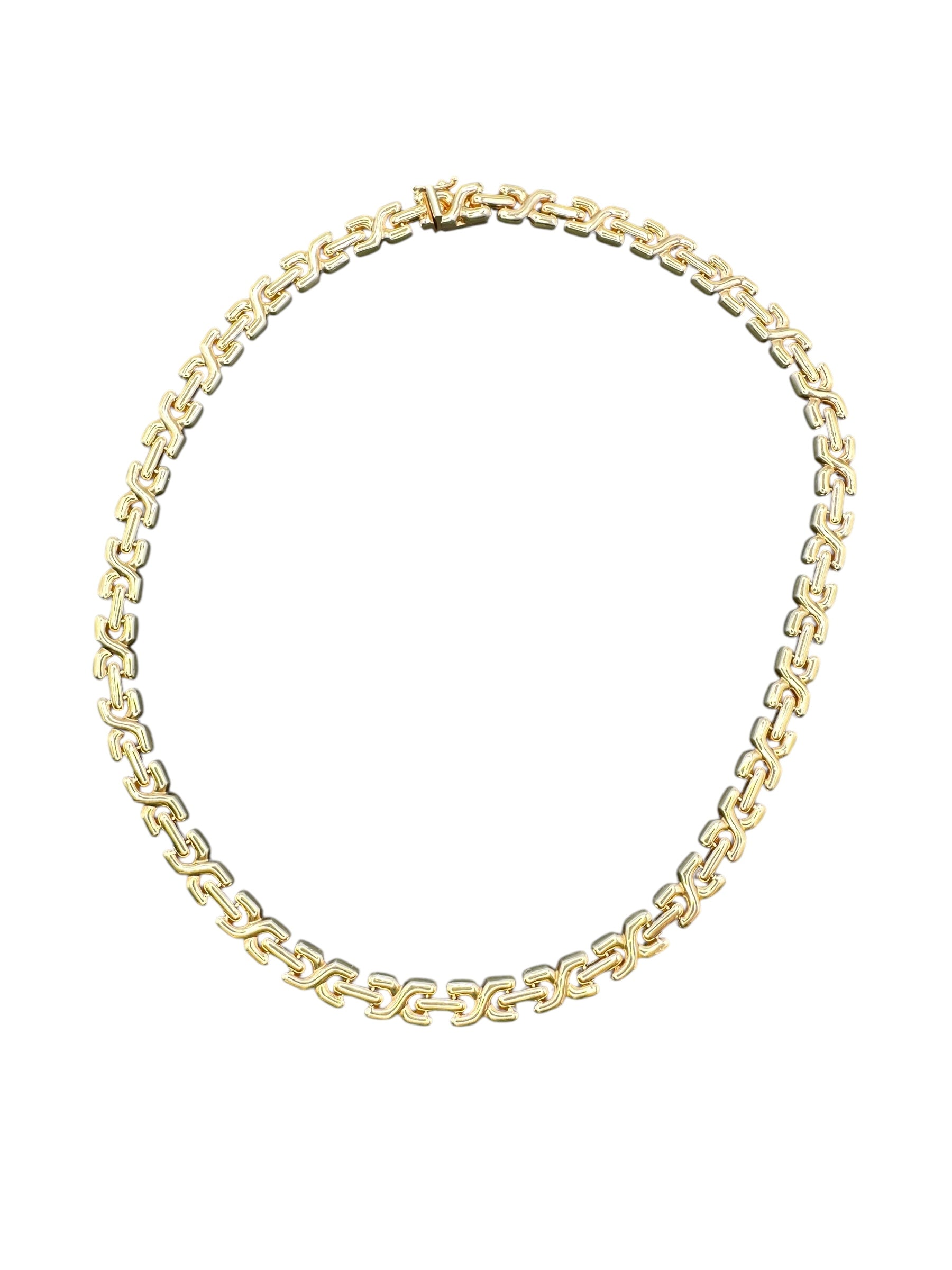 14k X Link Collar Necklace