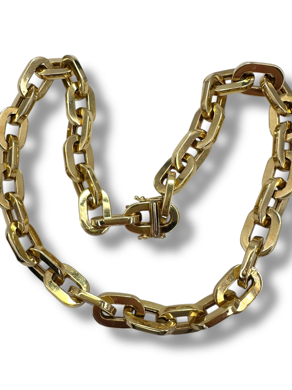 14k Chunky Chain Collar Necklace