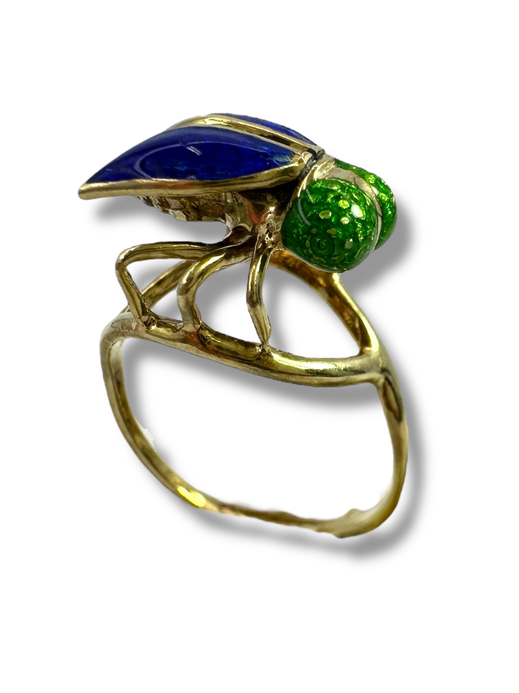 14k Fly Enamel Ring