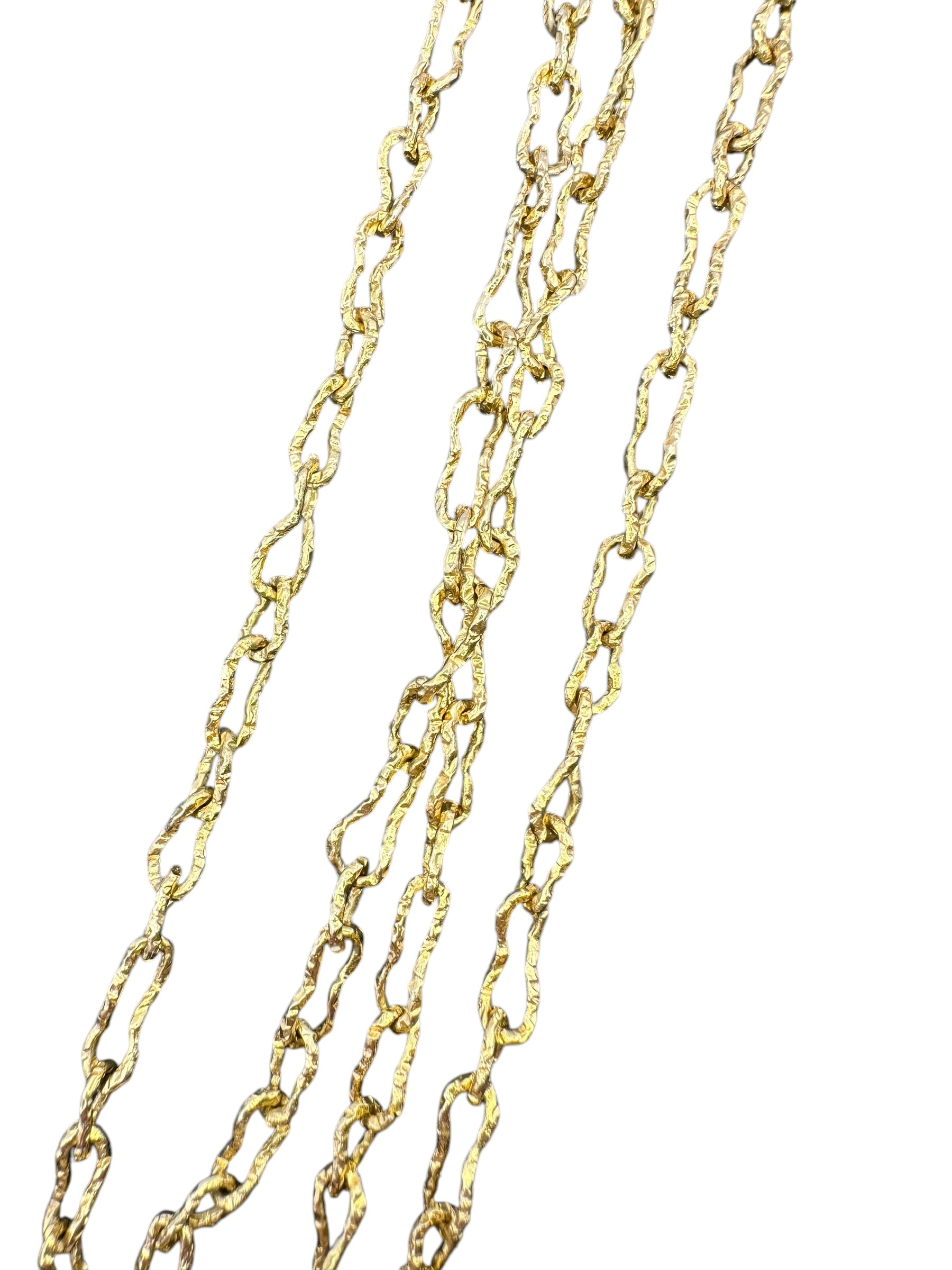 18k Organic Link Necklace