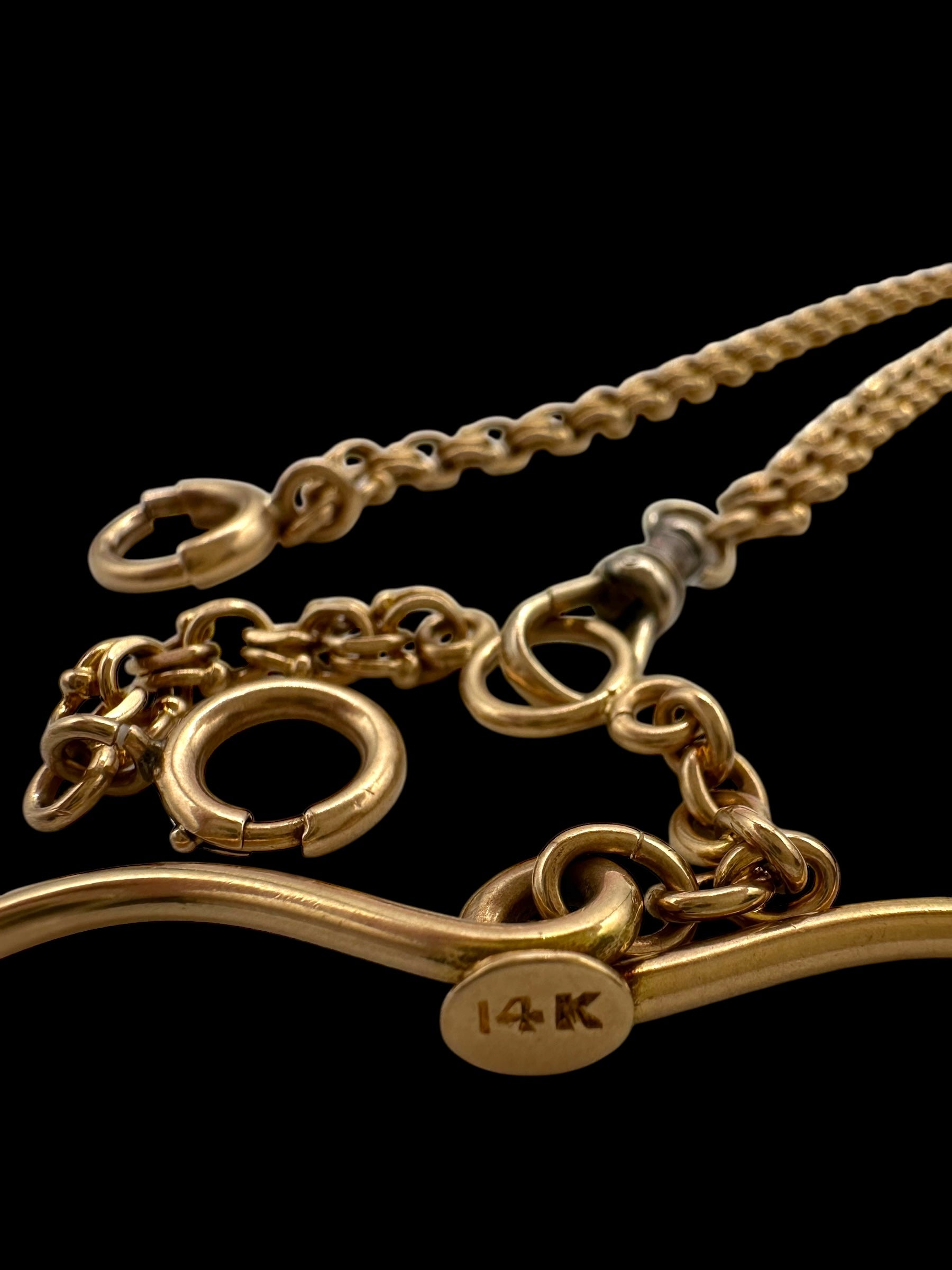 14k Fancy Link Watch Chain