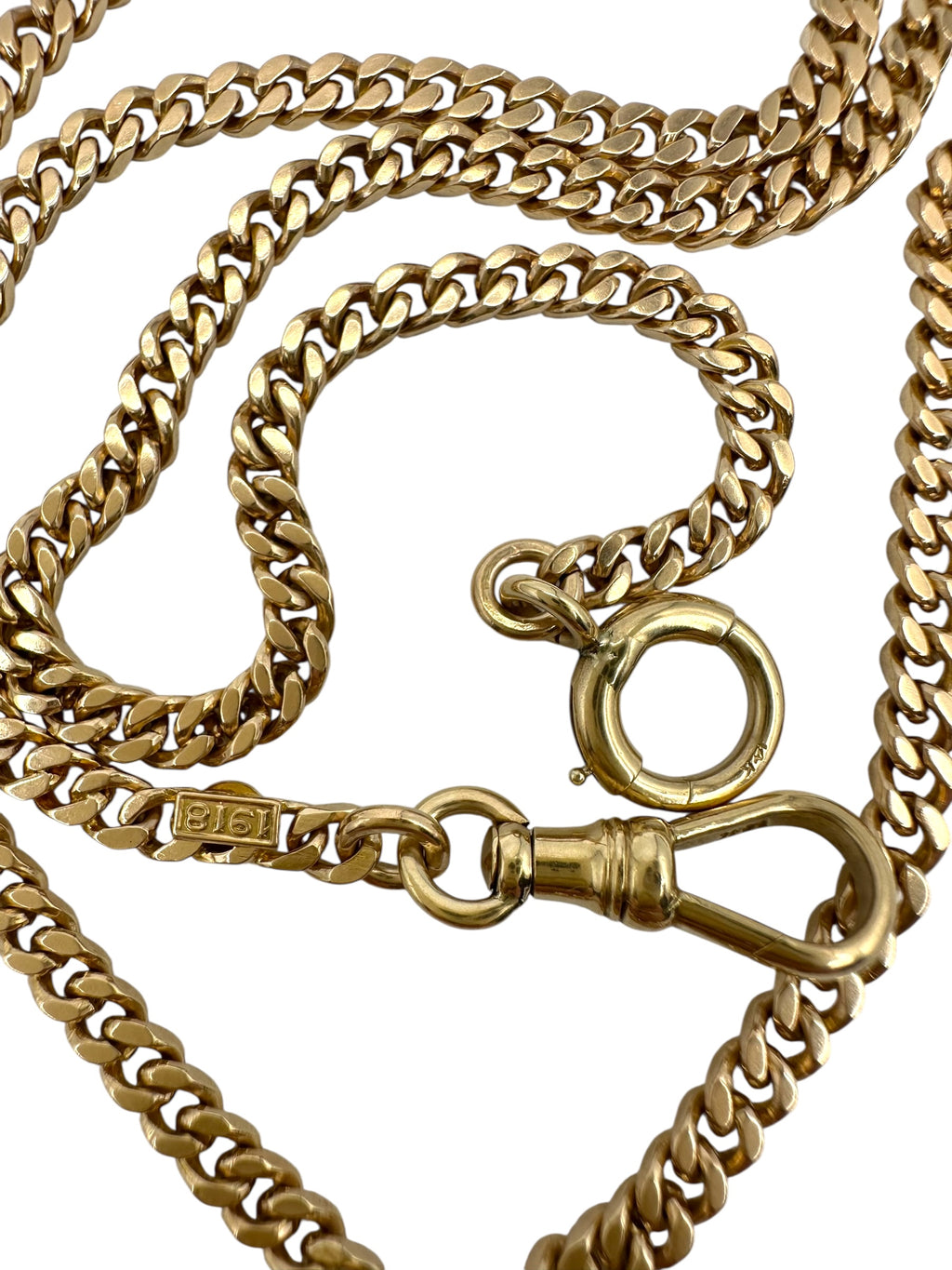 14k Curb Watch Chain