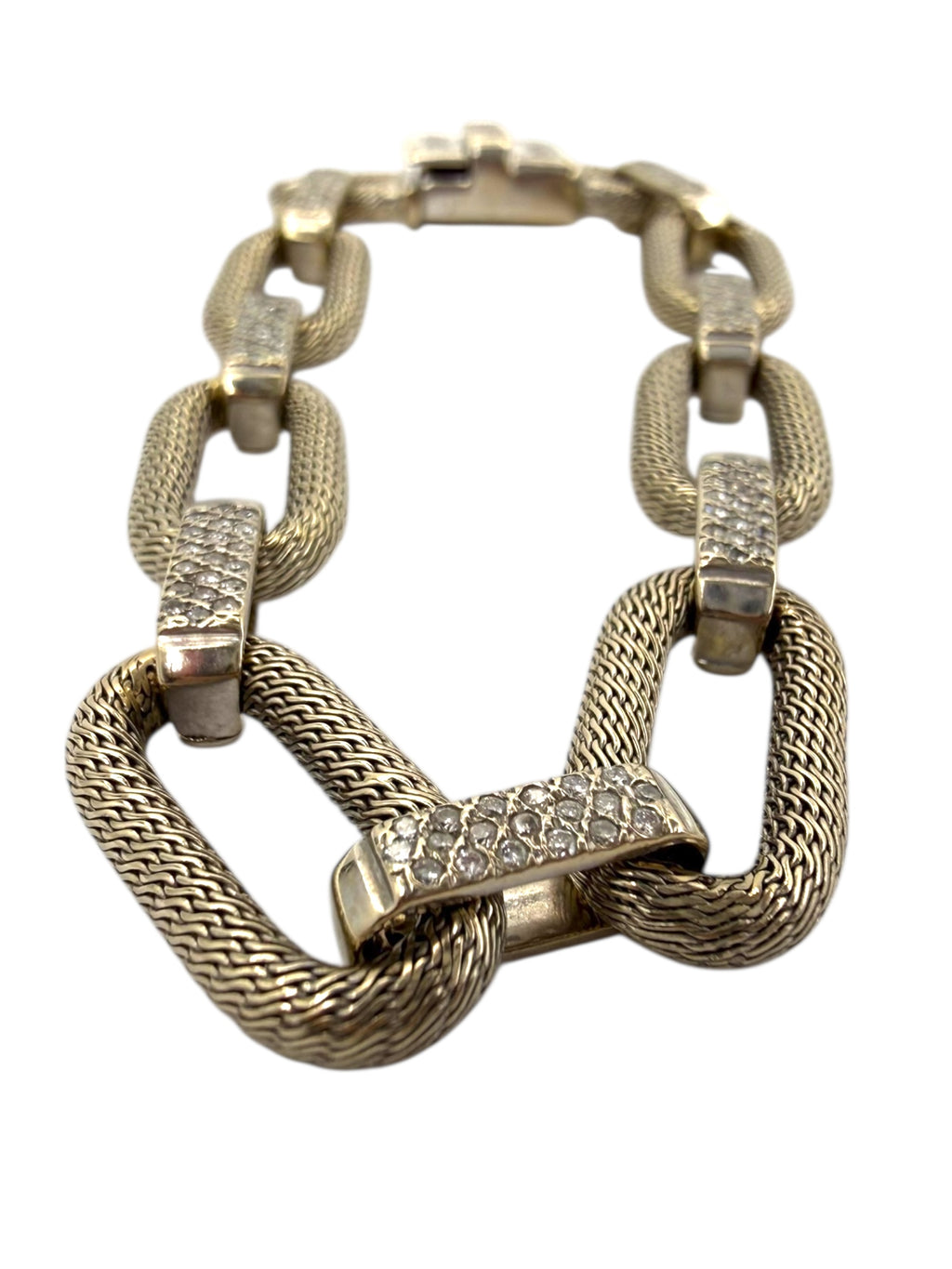 18k Woven Link Chain Bracelet