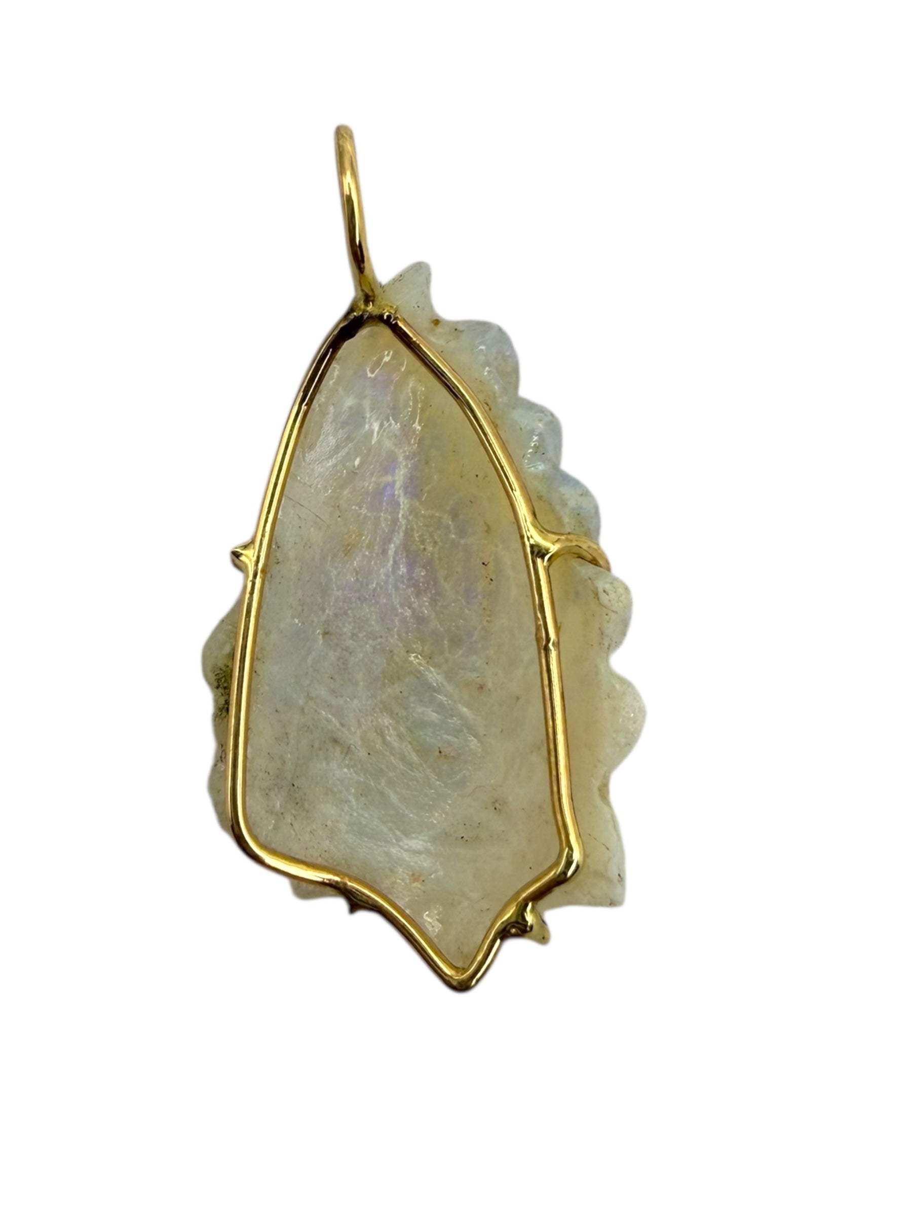 14k Indian Head Opal Pendant