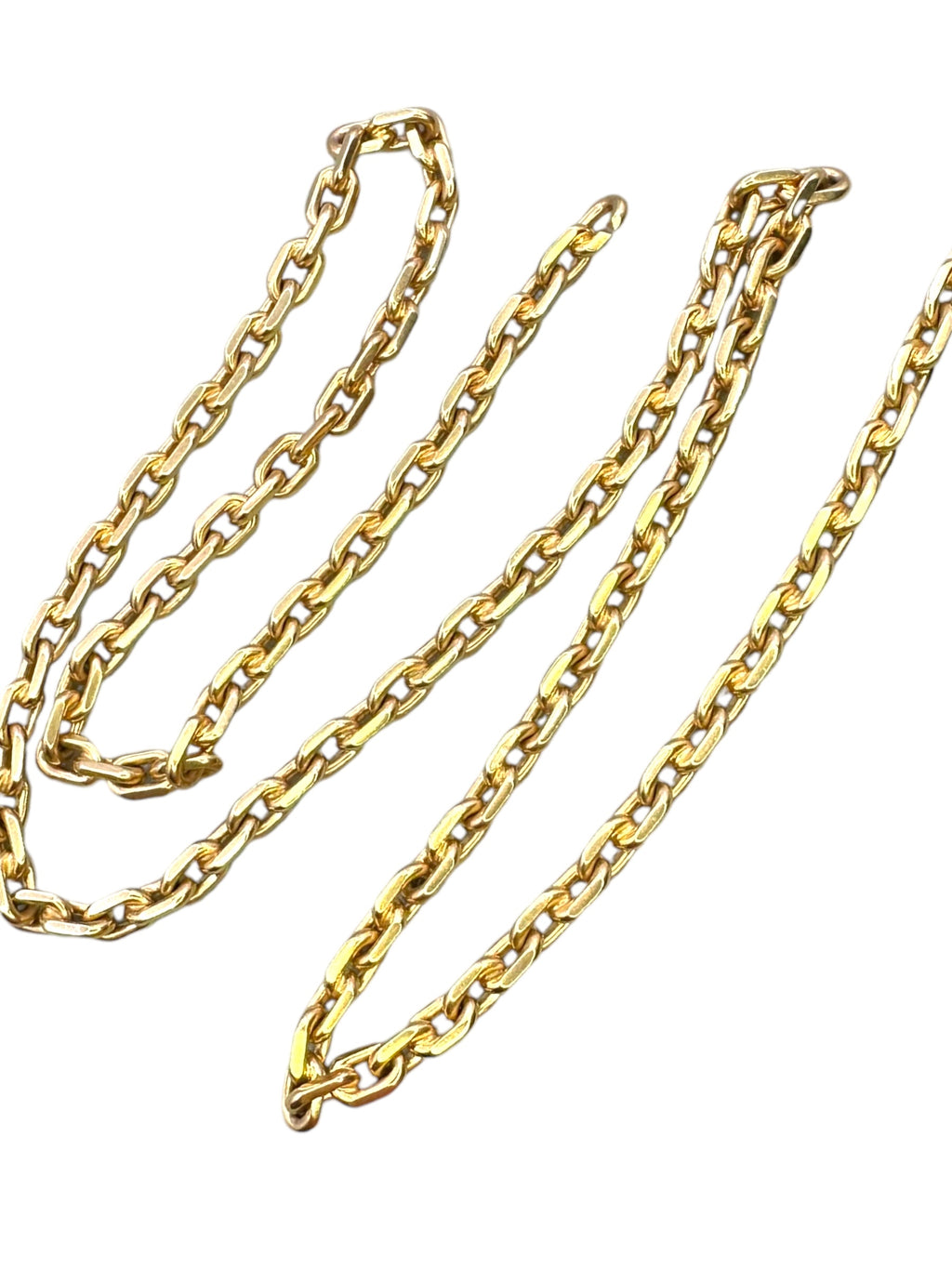 18k Biker Link Chain Necklace