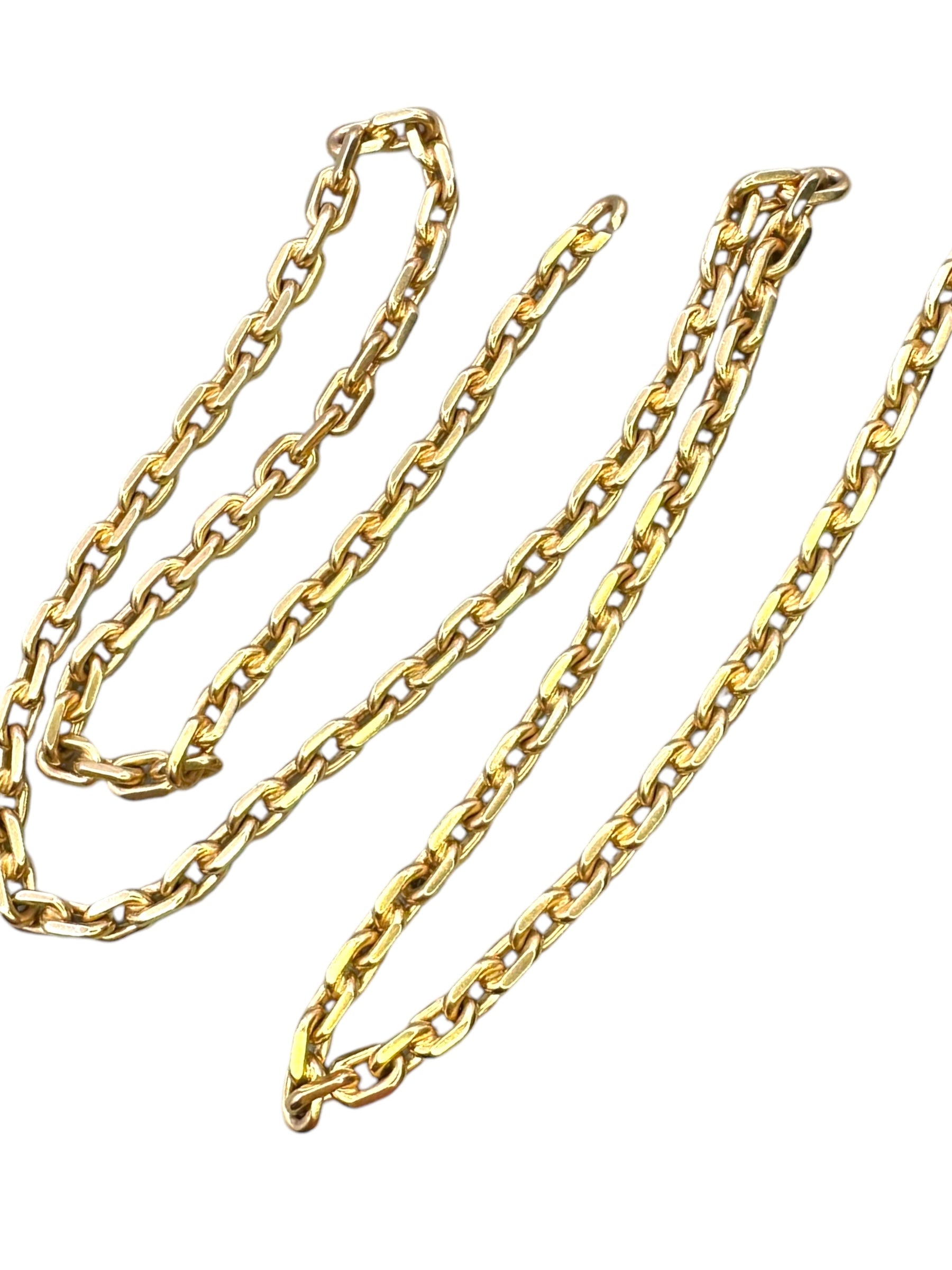 18k Biker Link Chain Necklace