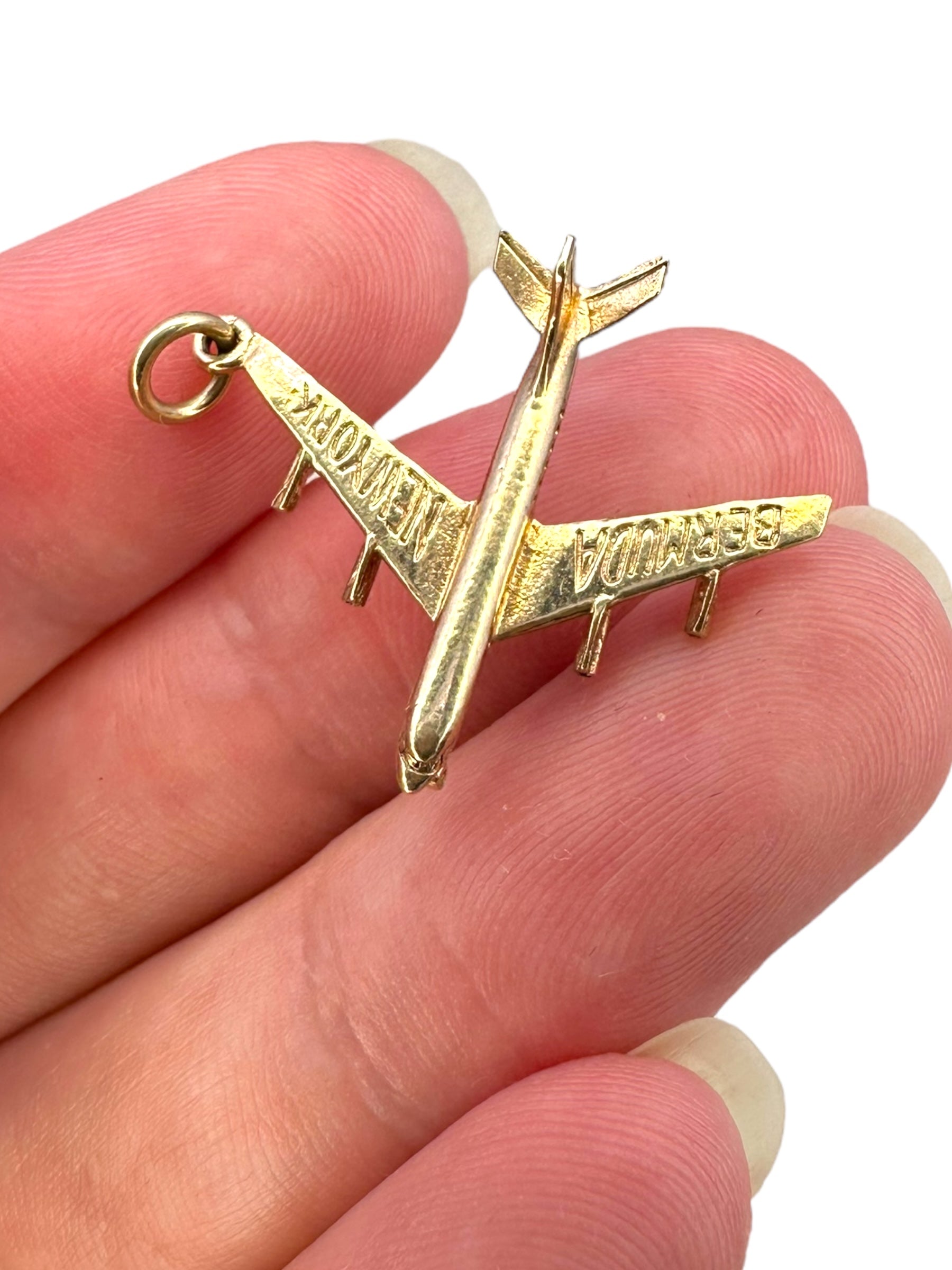 14k Airplane Charm