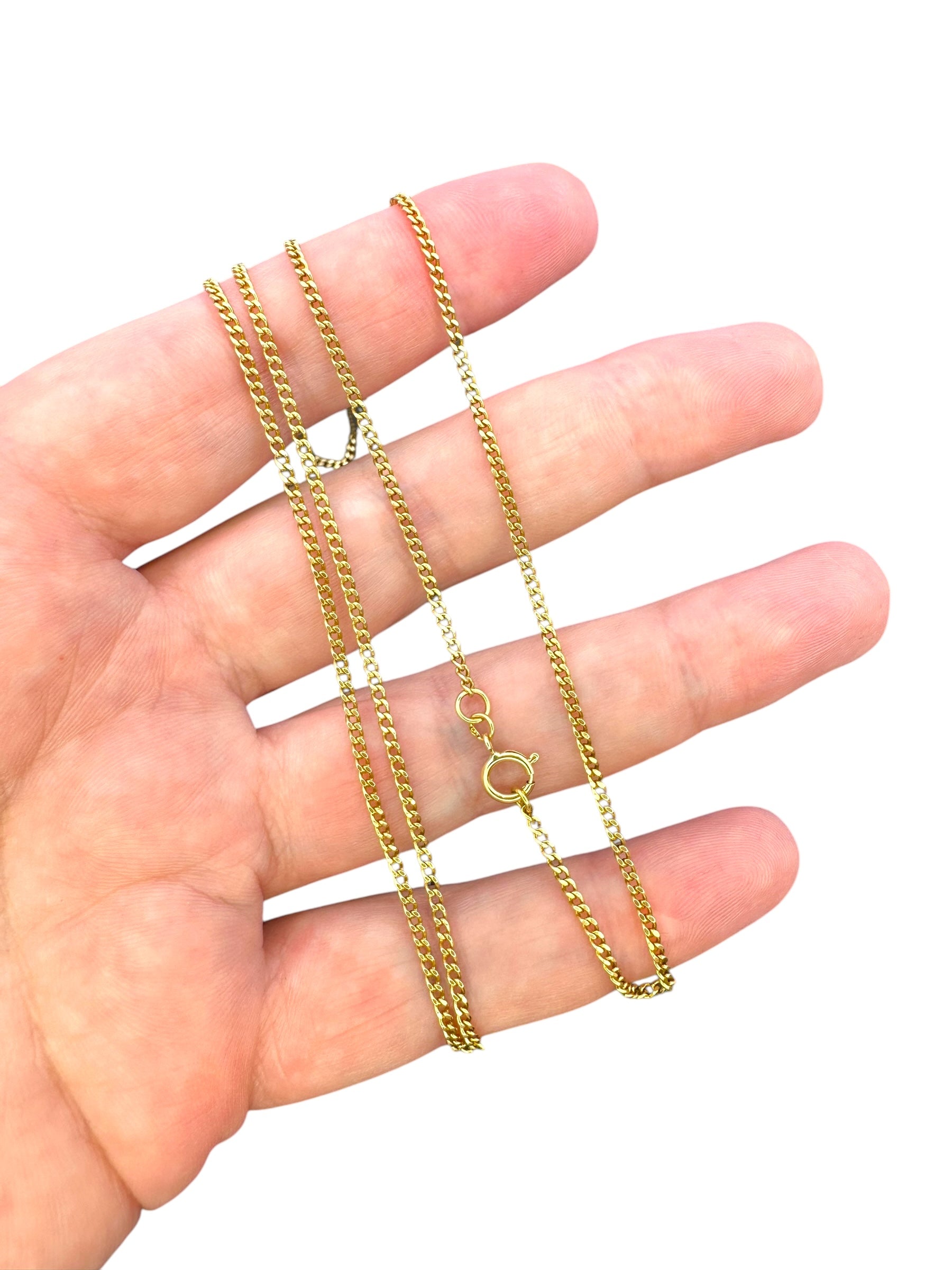 18k Yellow Gold Curb Chain