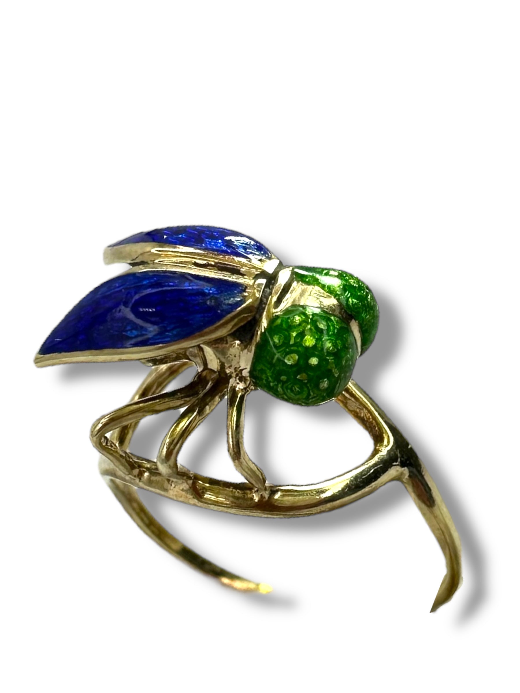 14k Fly Enamel Ring