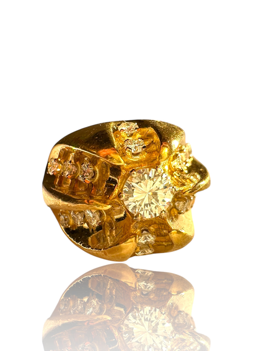18k 1973 London Diamond Torpedo Ring