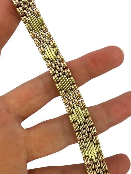 14k Imperial Russian Gate Link Bracelet