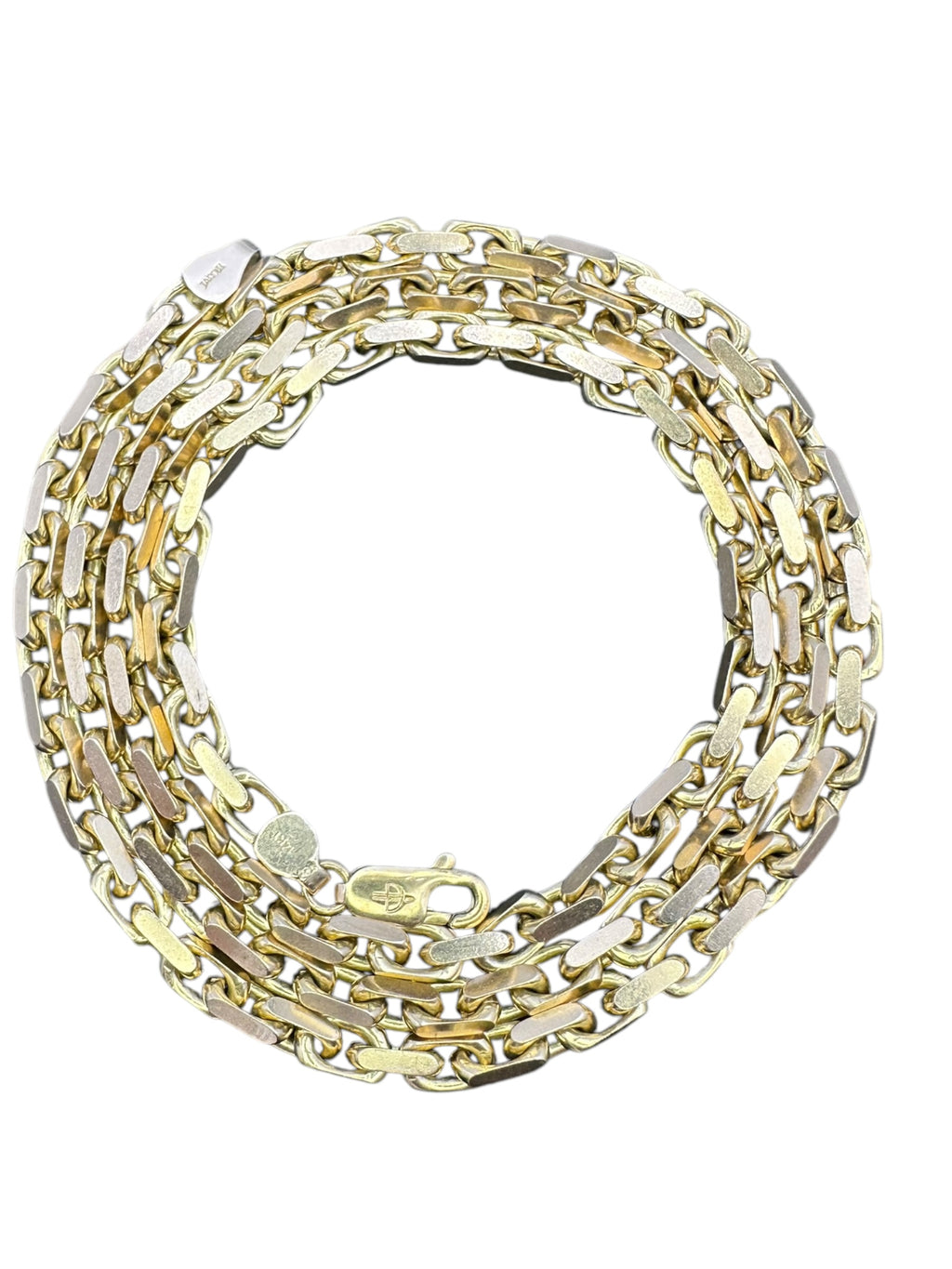14k Biker Link Chain Necklace - Medium Link