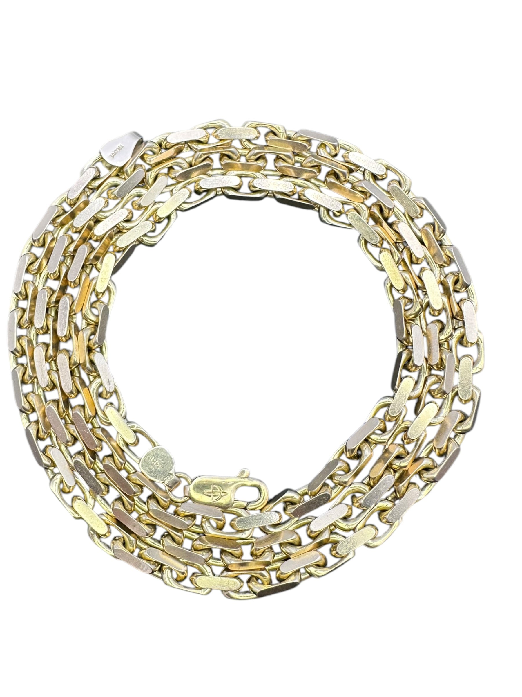 14k Biker Link Chain Necklace - Medium Link