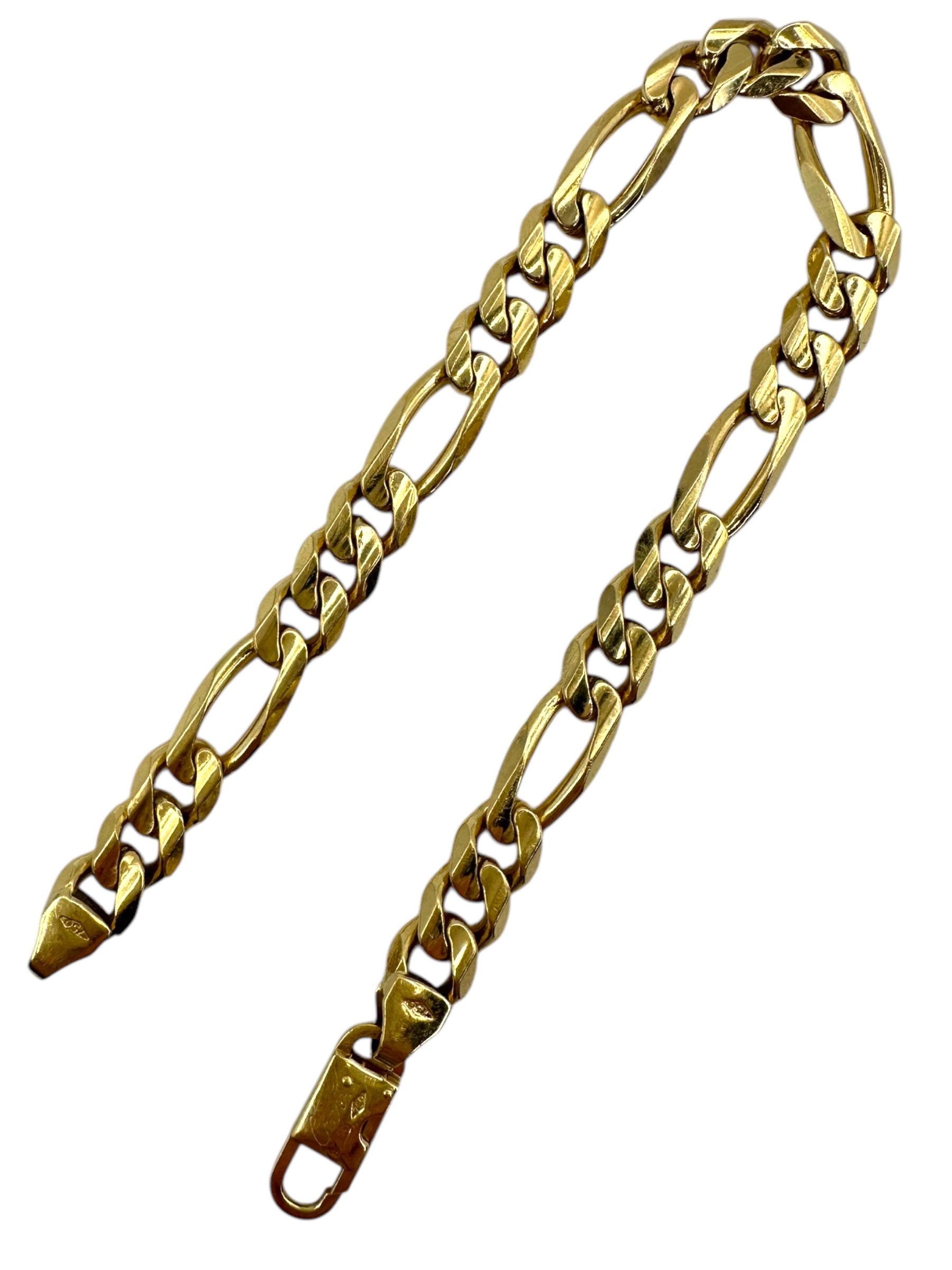 18k Figaro Link Bracelet
