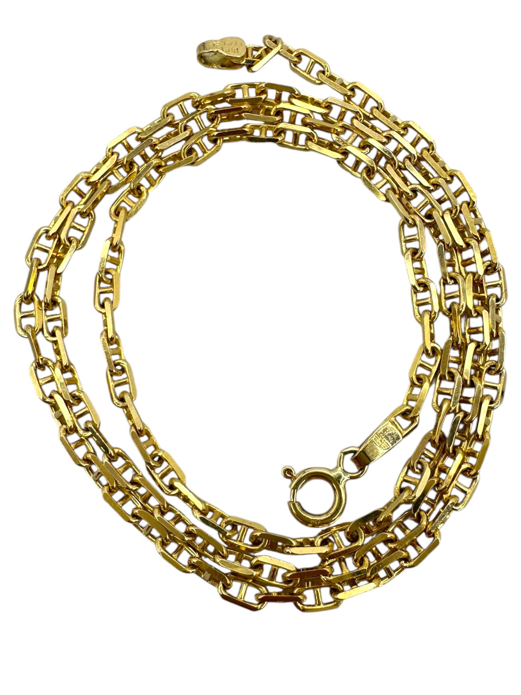 18k Anchor Link Necklace