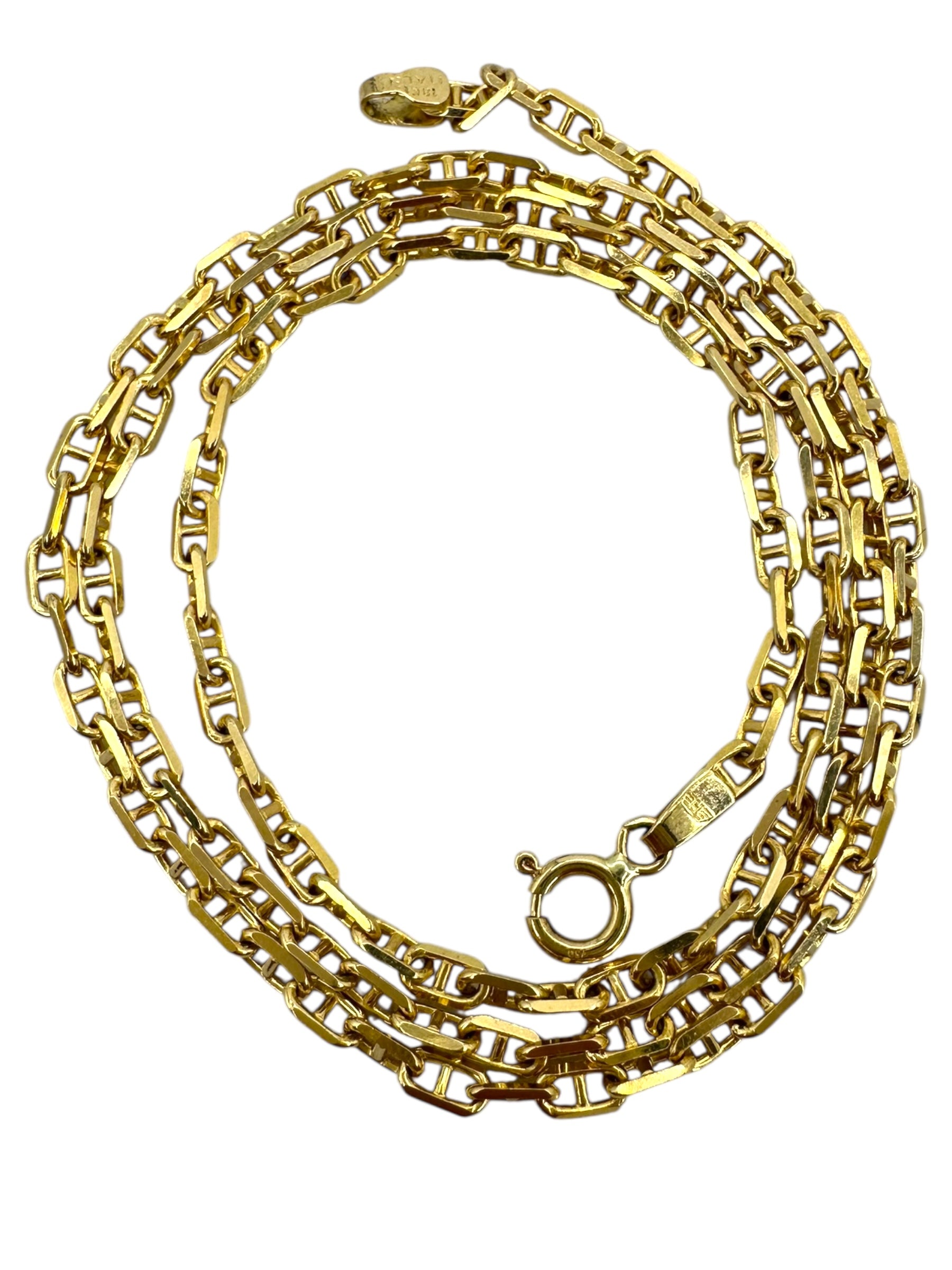 18k Anchor Link Necklace