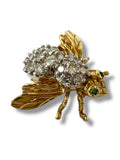 14k Diamond Bee Pin