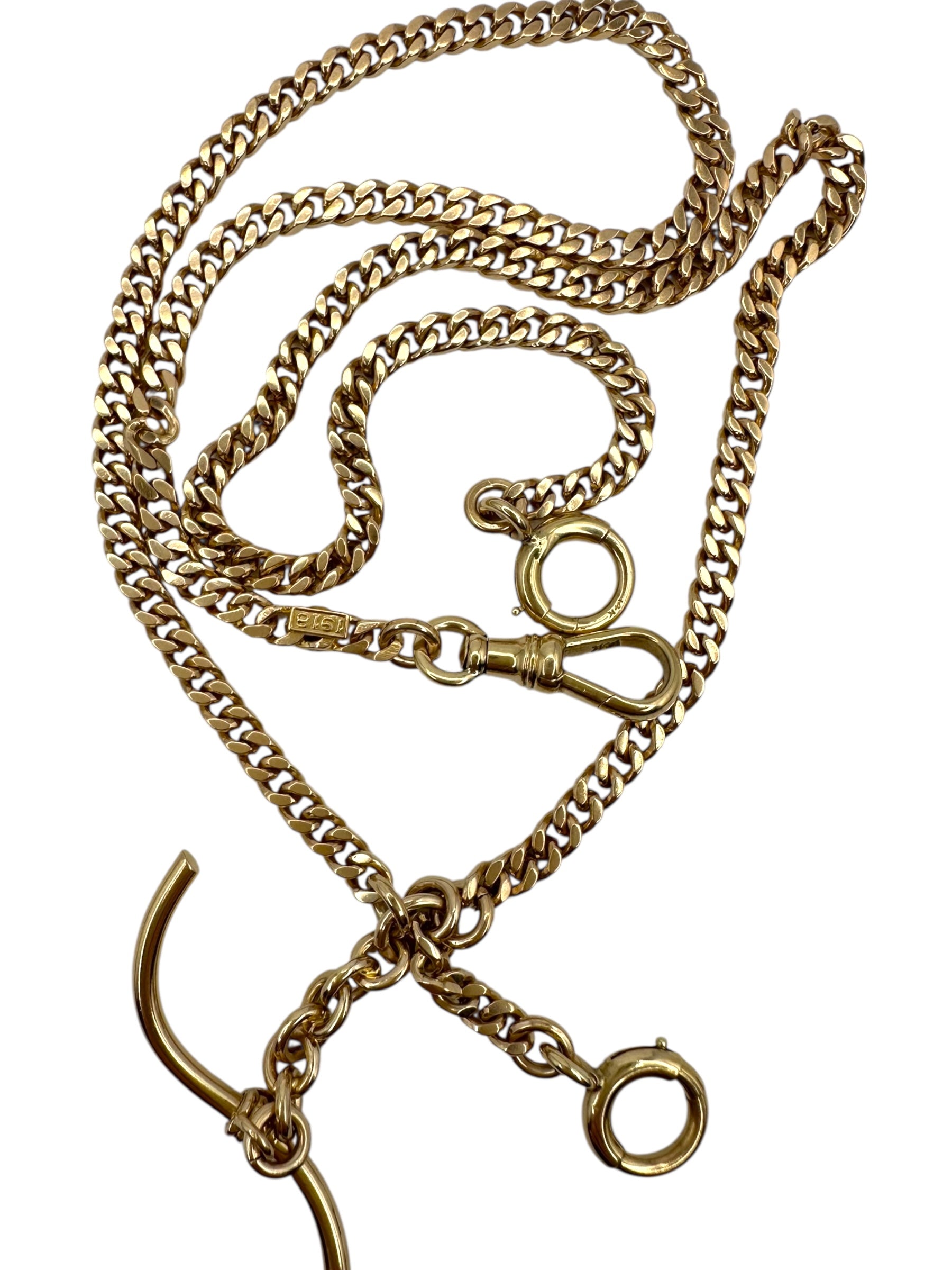 14k Curb Watch Chain