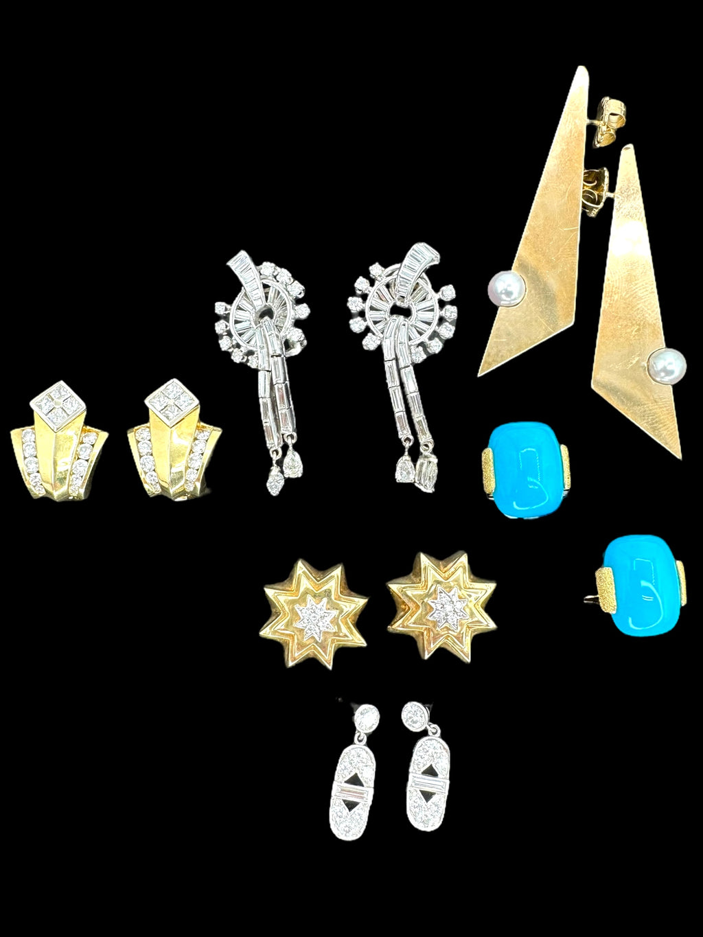 14k Robert Trisko Pearl Earrings