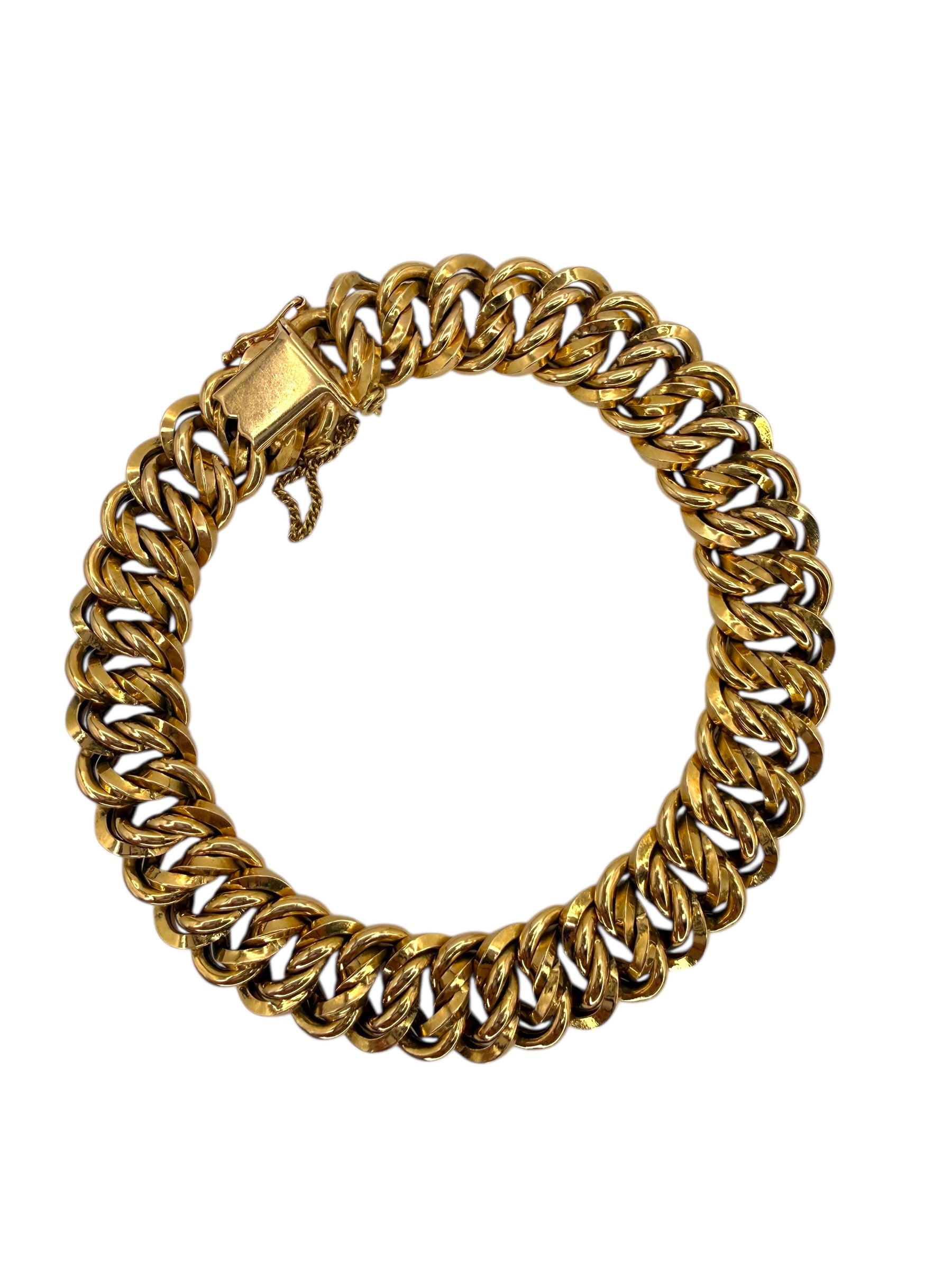 18k Twisted Curb Bracelet