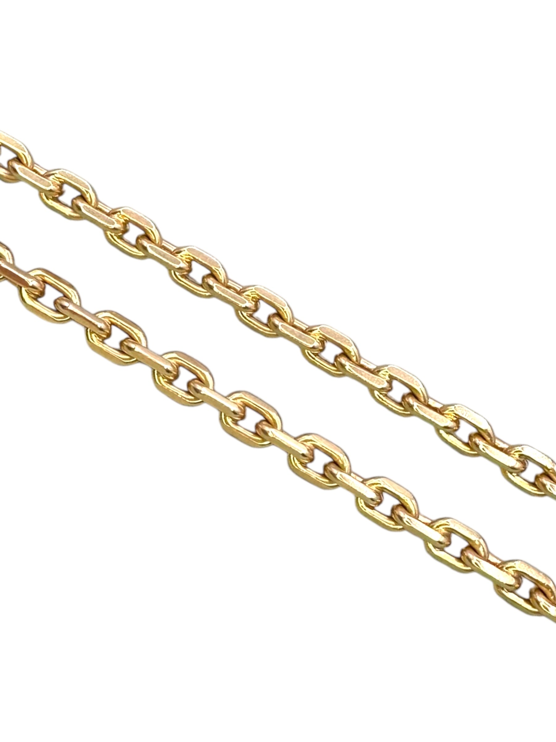 18k Biker Link Chain Necklace