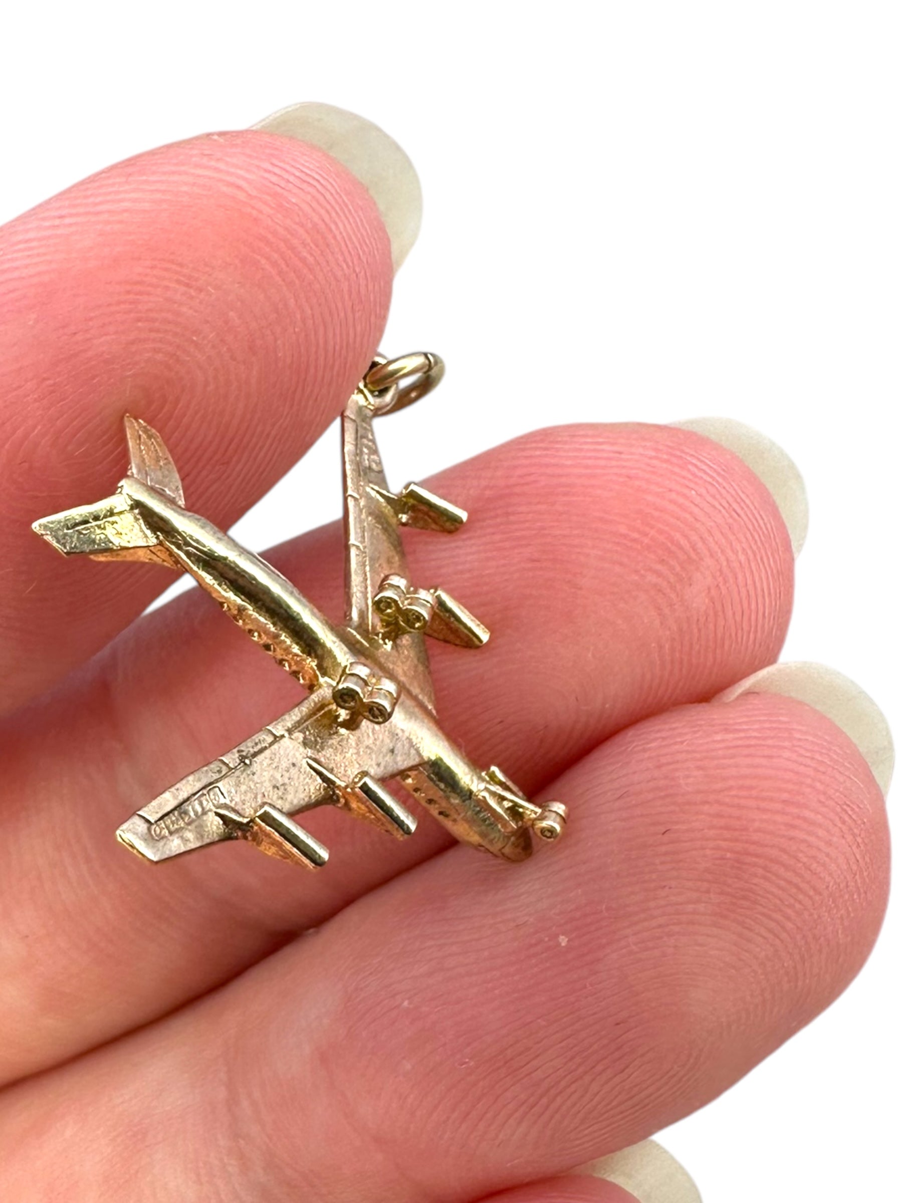 14k Airplane Charm
