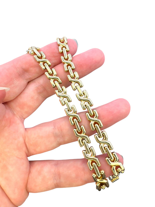 14k X Link Collar Necklace