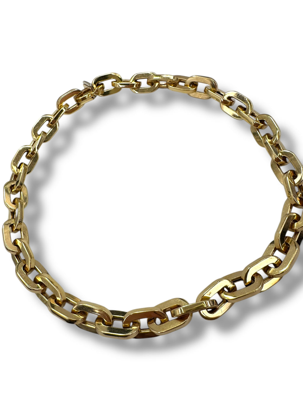 14k Chunky Chain Collar Necklace