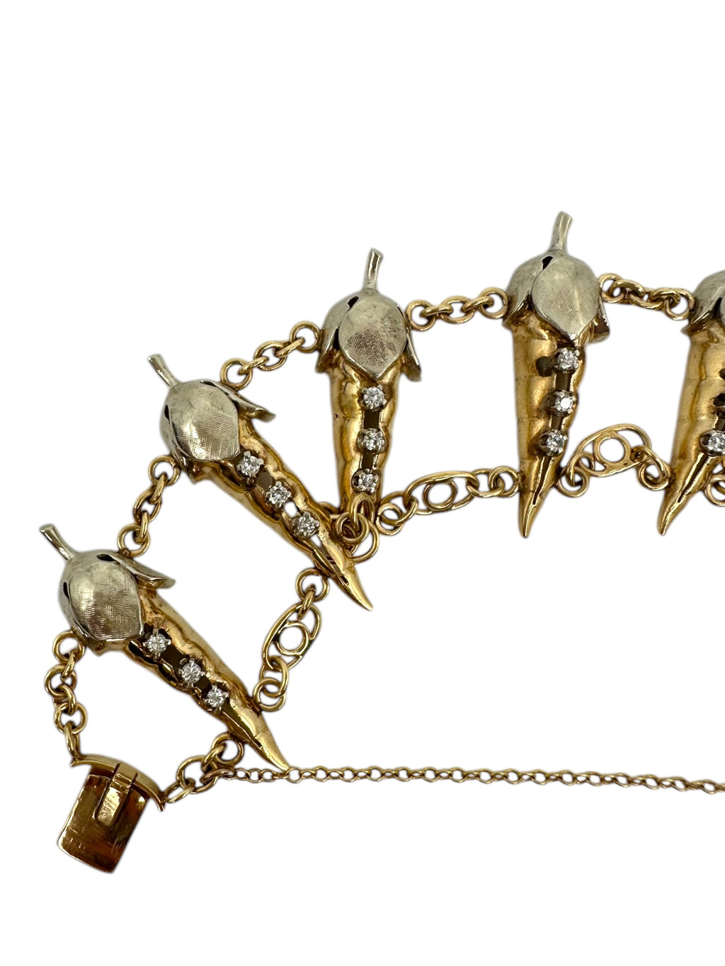 14k Diamond Pepper Bracelet